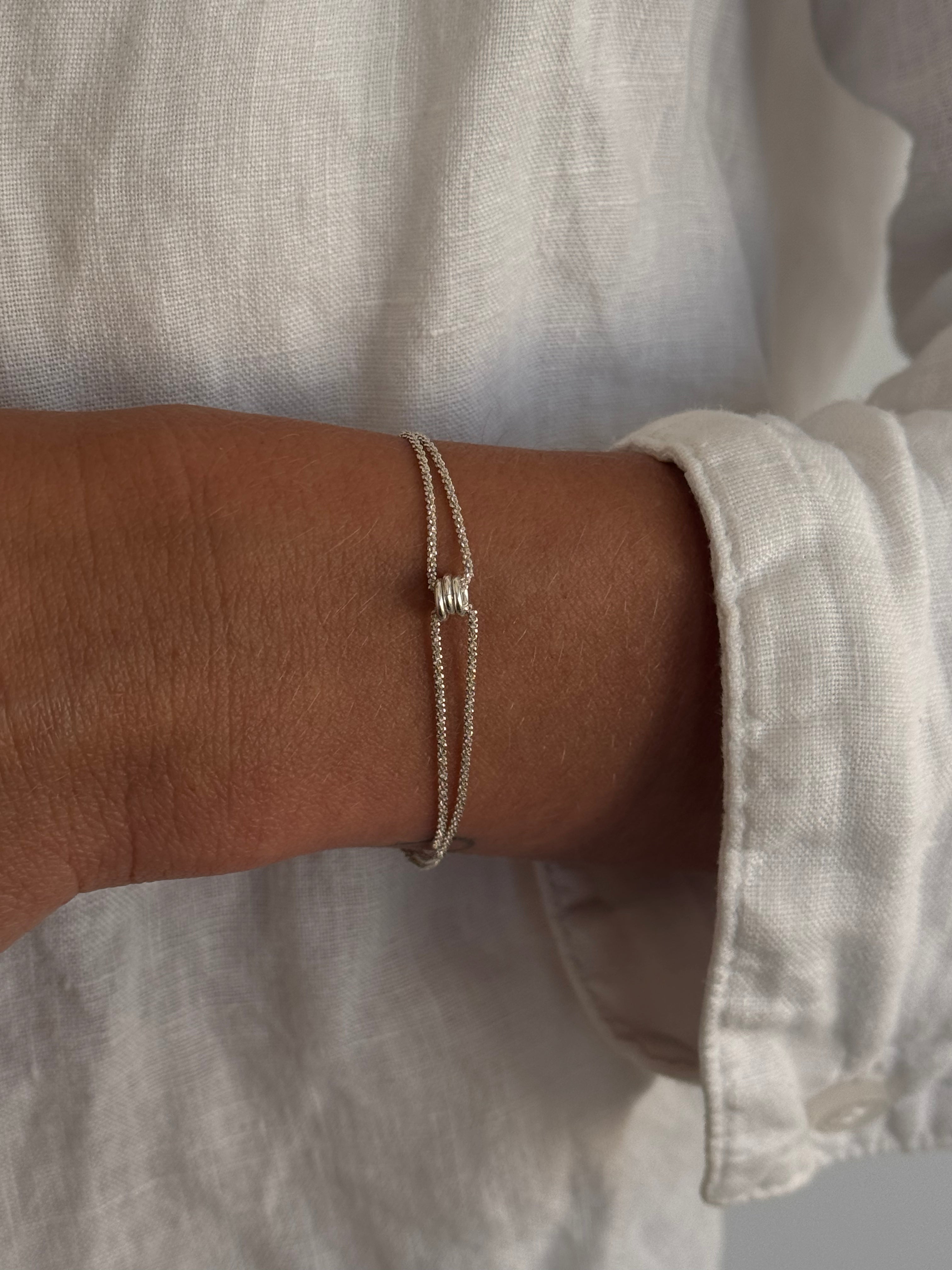 סט צמידי ביגי חמסה ומישל כסף