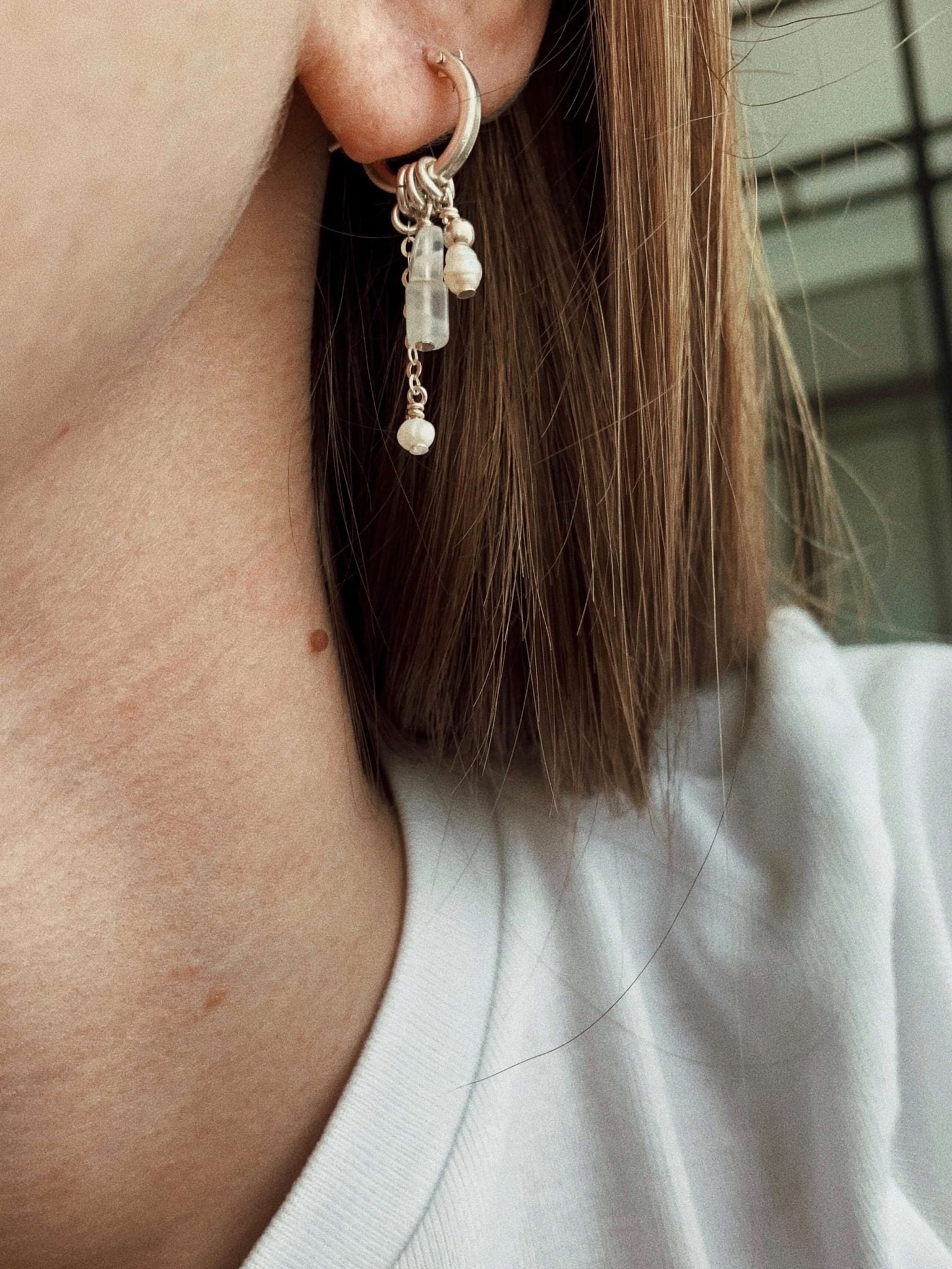 עגיל סינגל מיני מונה כסף