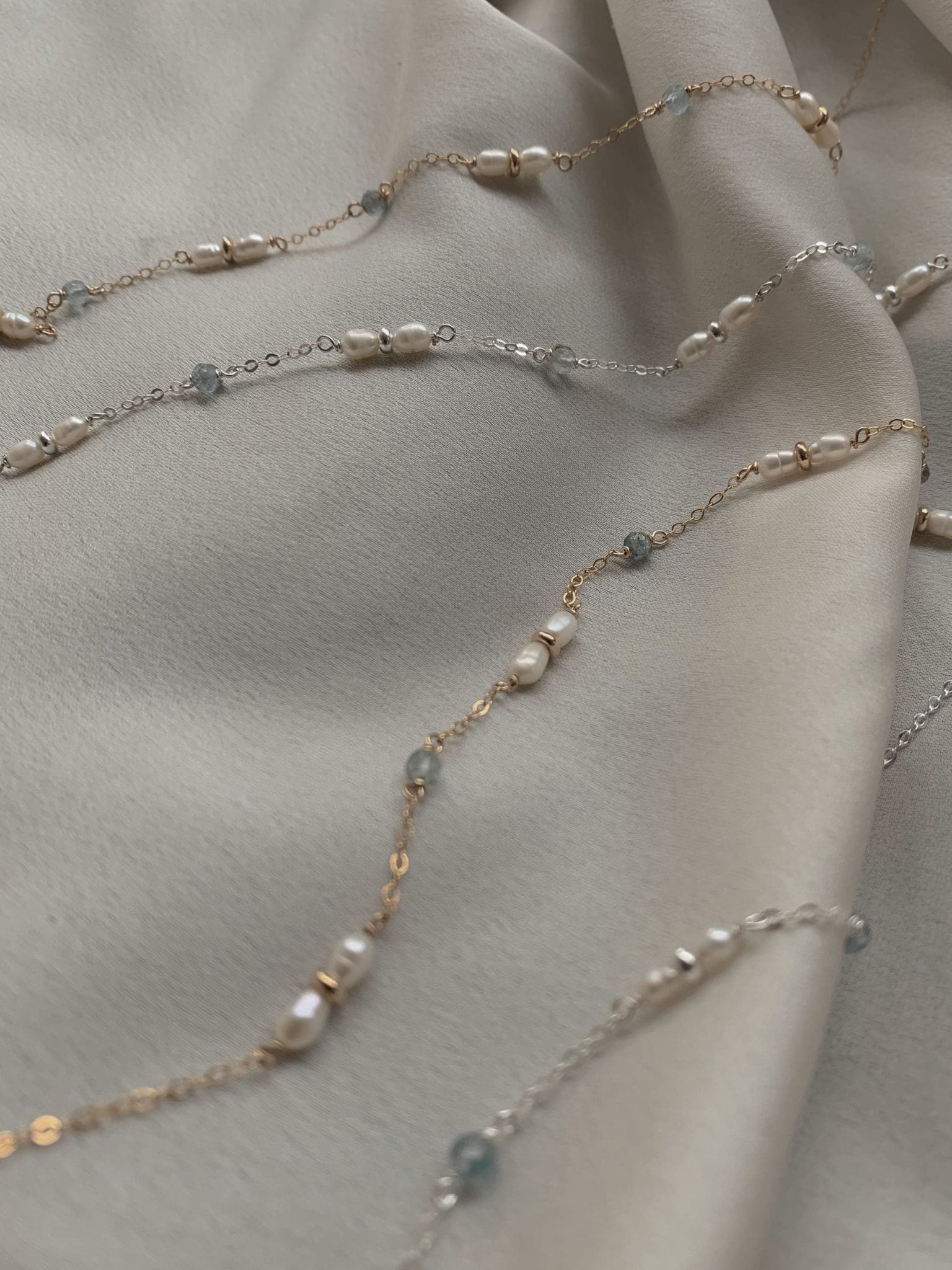 שרשרת נור אקווה כסף