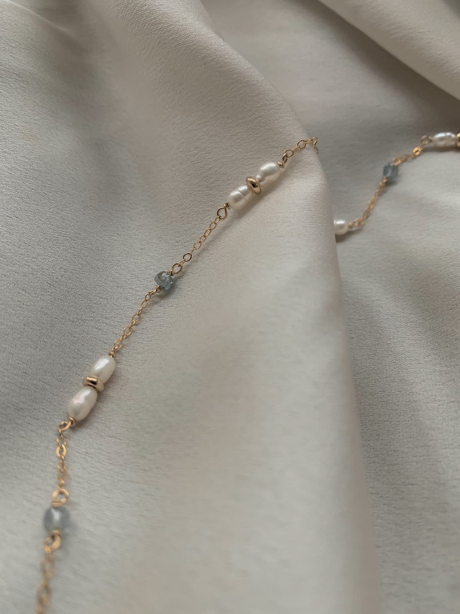 שרשרת נור אקווה 14K