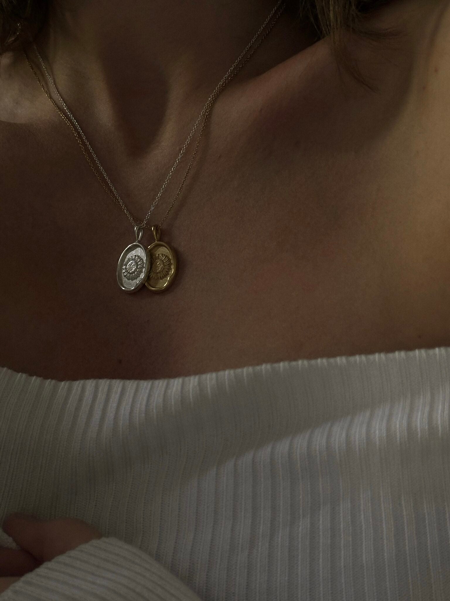 שרשרת שמש כסף