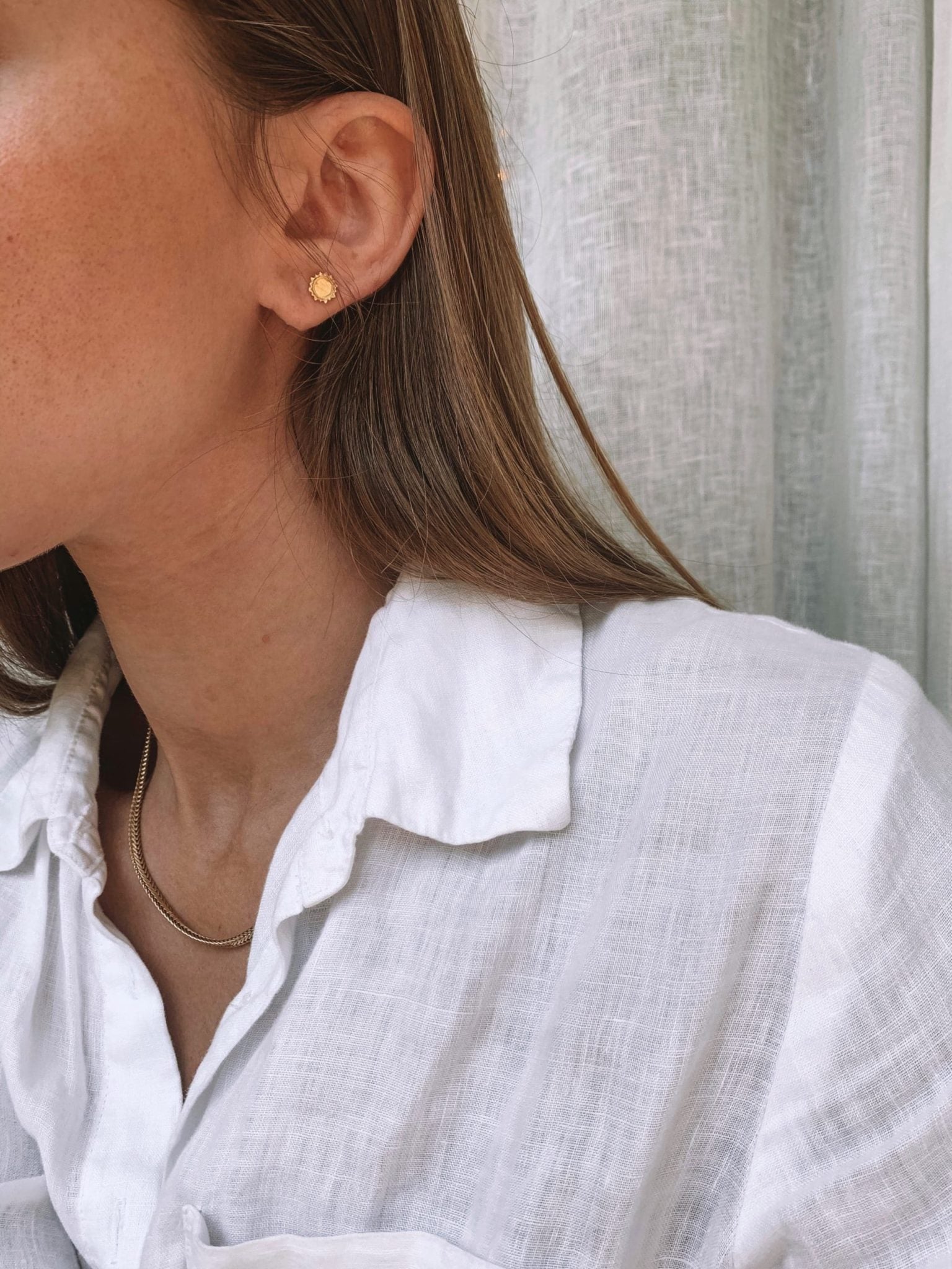 עגילי מיקס מון סאן 14K