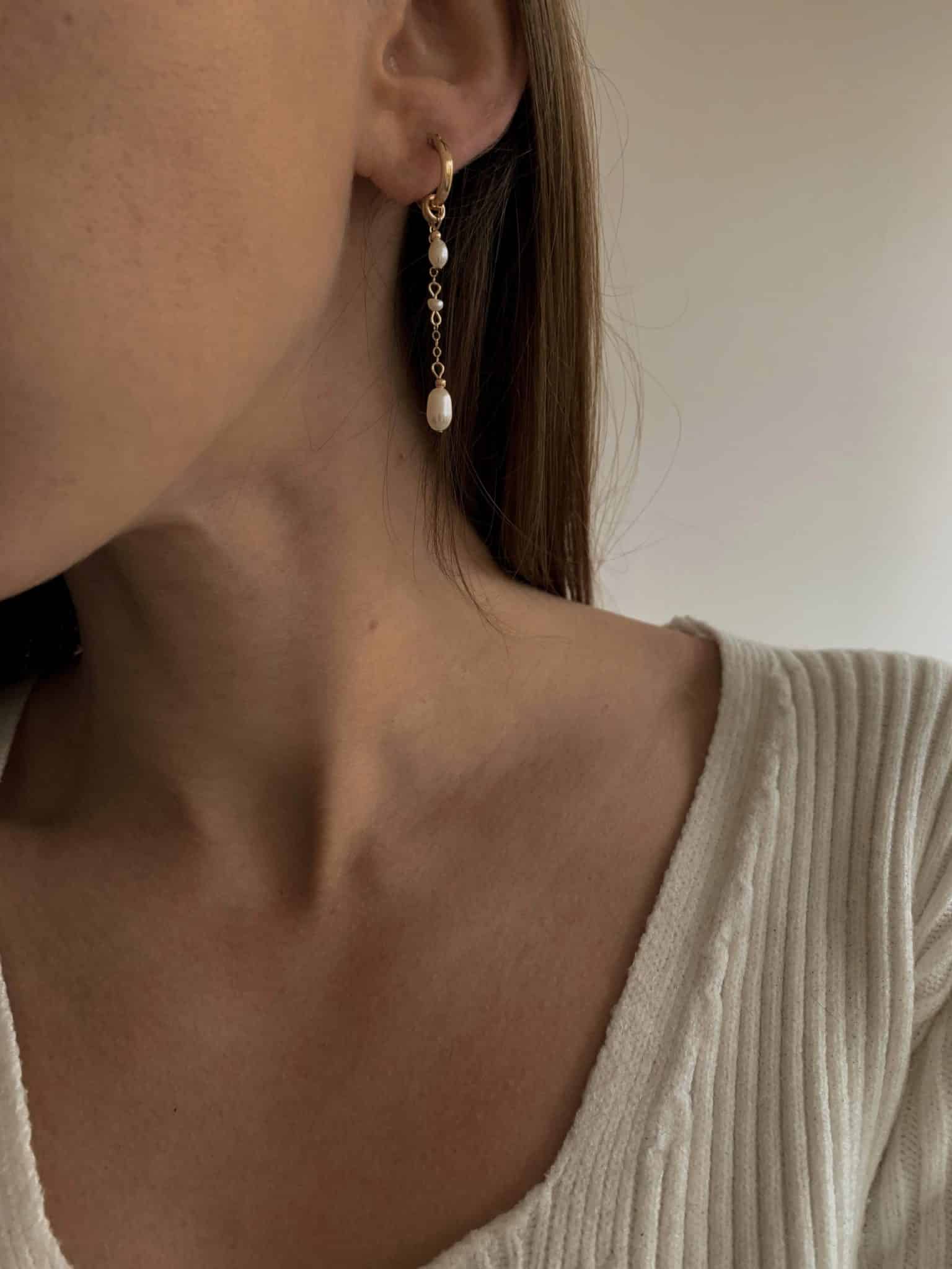 סט עגילי טריפל כריס גולד