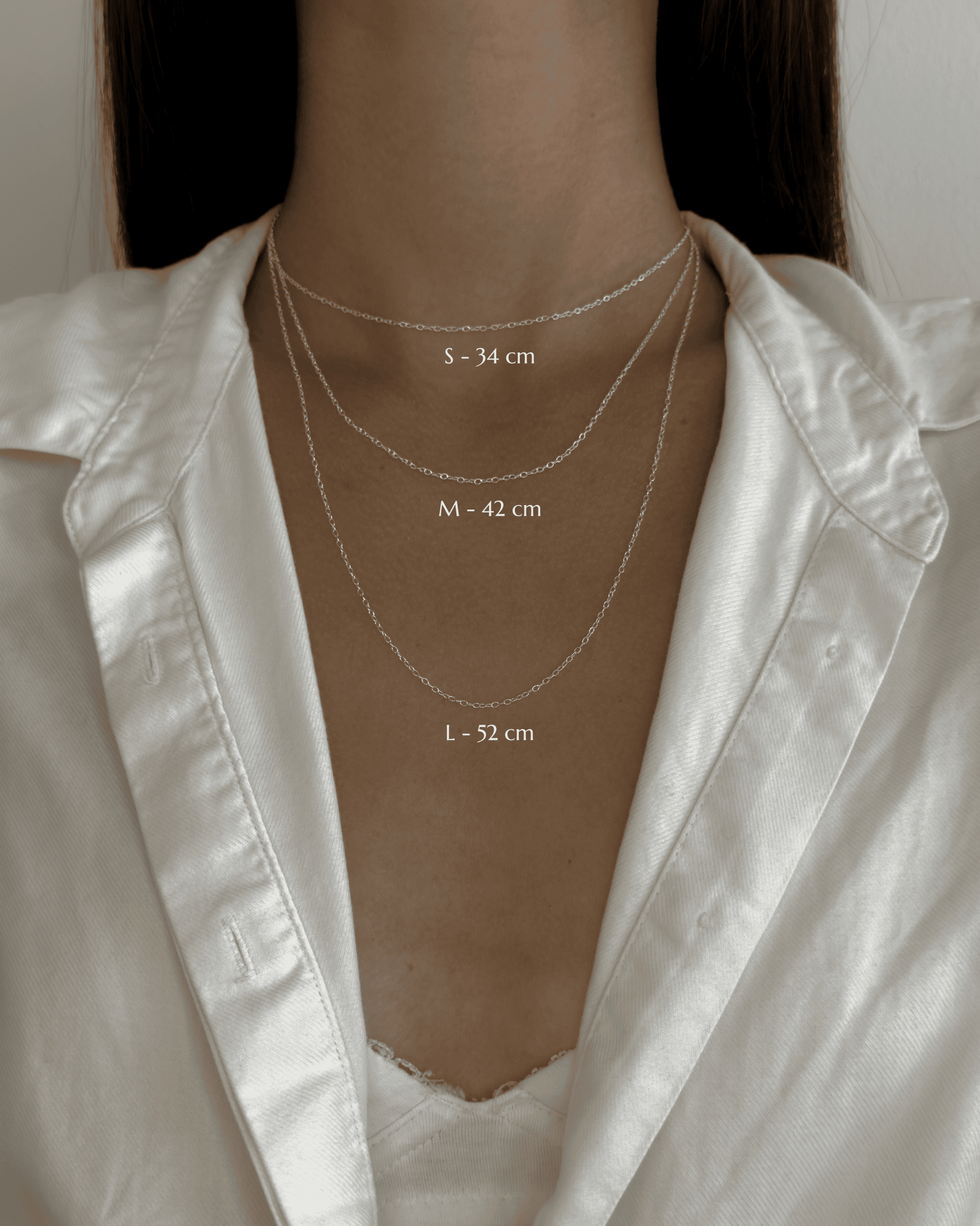 שרשרת לולאות דקות כסף