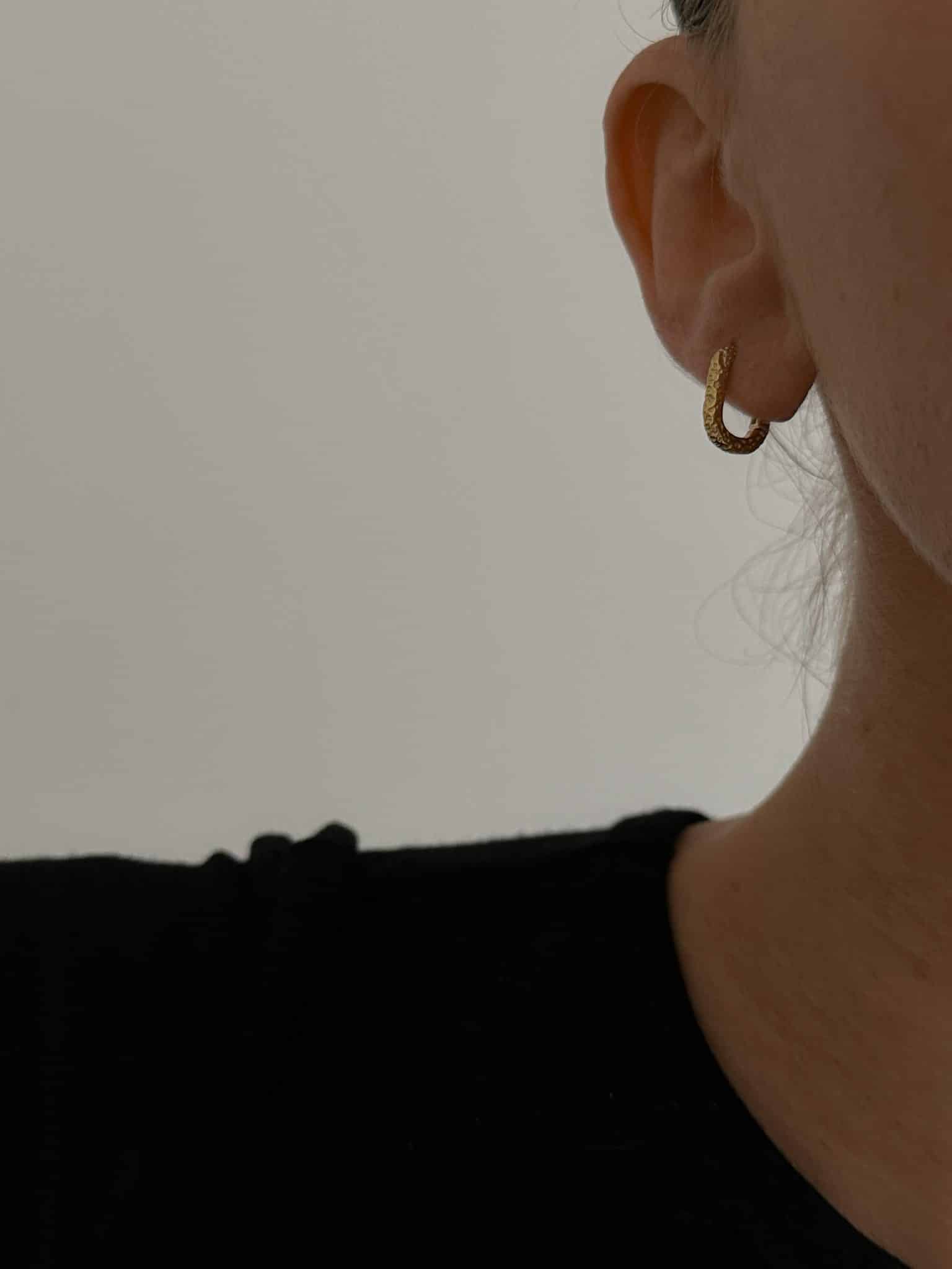 עגילי מלאני גולד