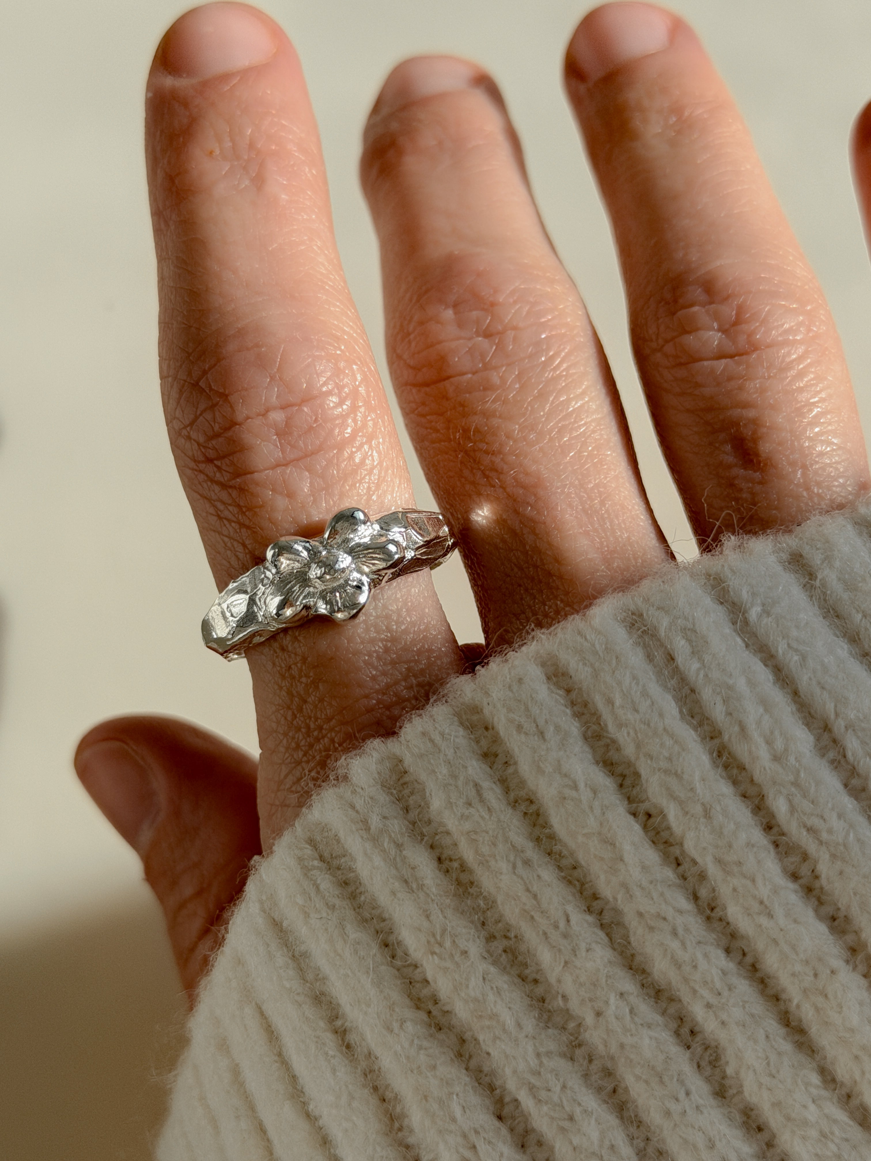 טבעת בלום כסף