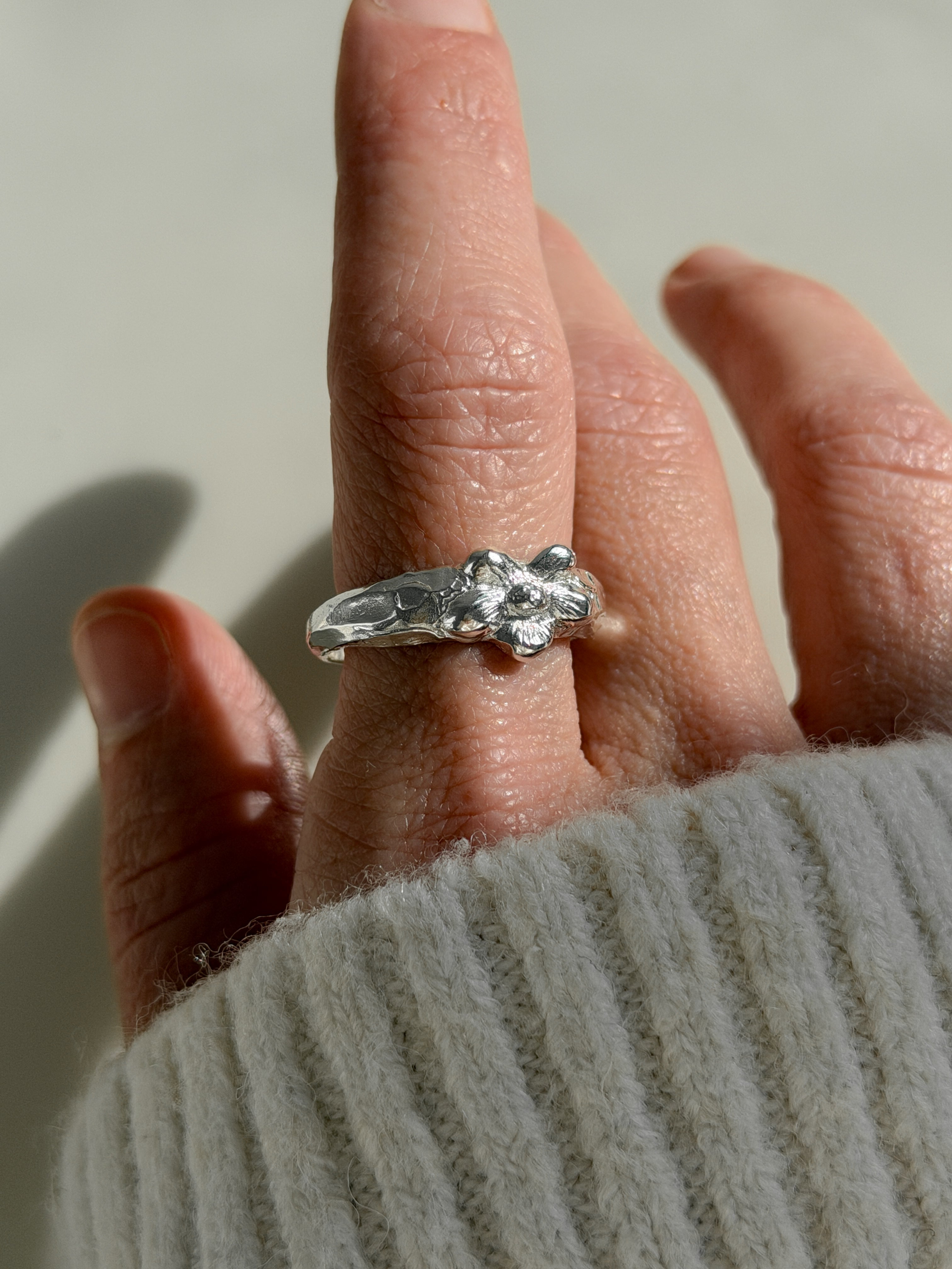 טבעת בלום כסף