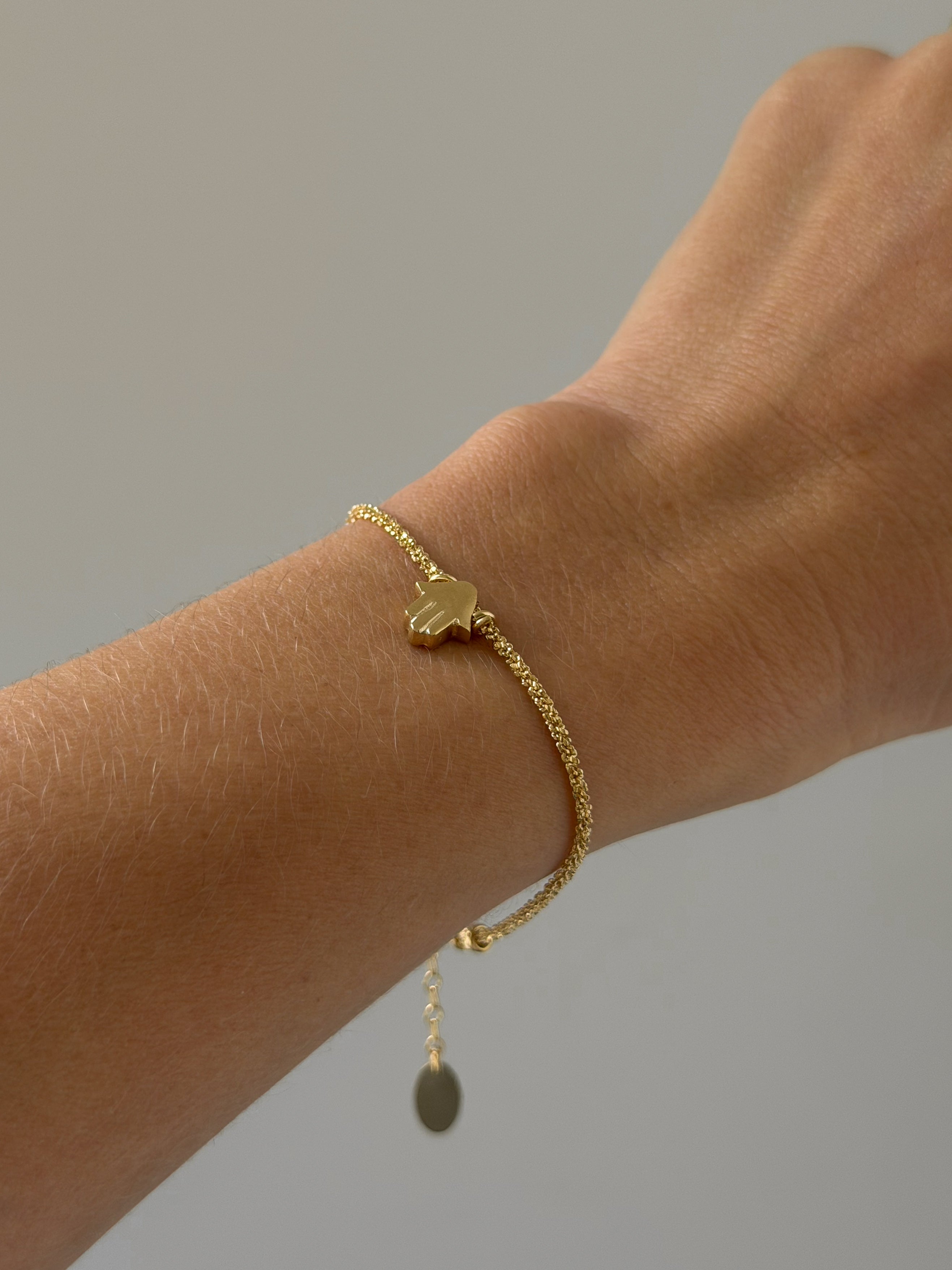 צמיד ביגי חמסה גולד