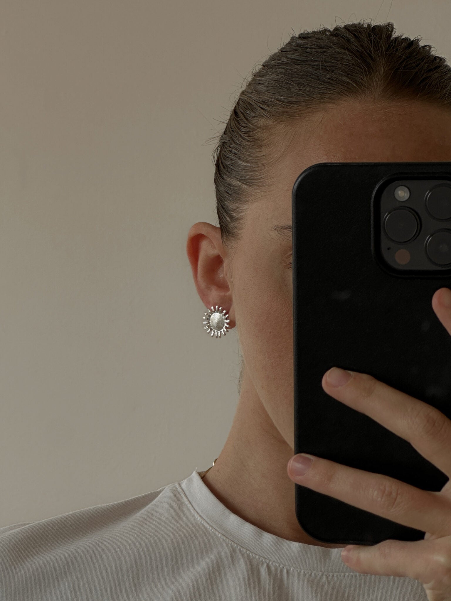 עגילי סוליי כסף