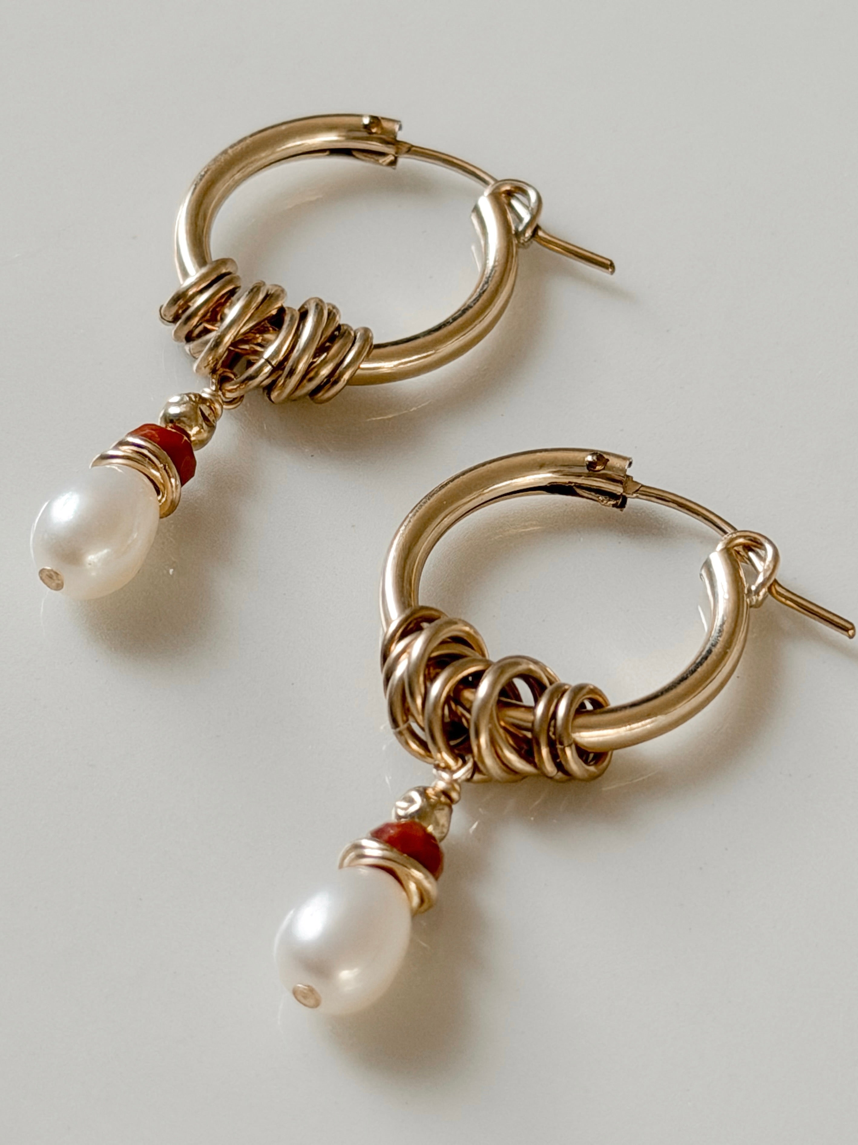 עגילי פטרה דזרט גולד