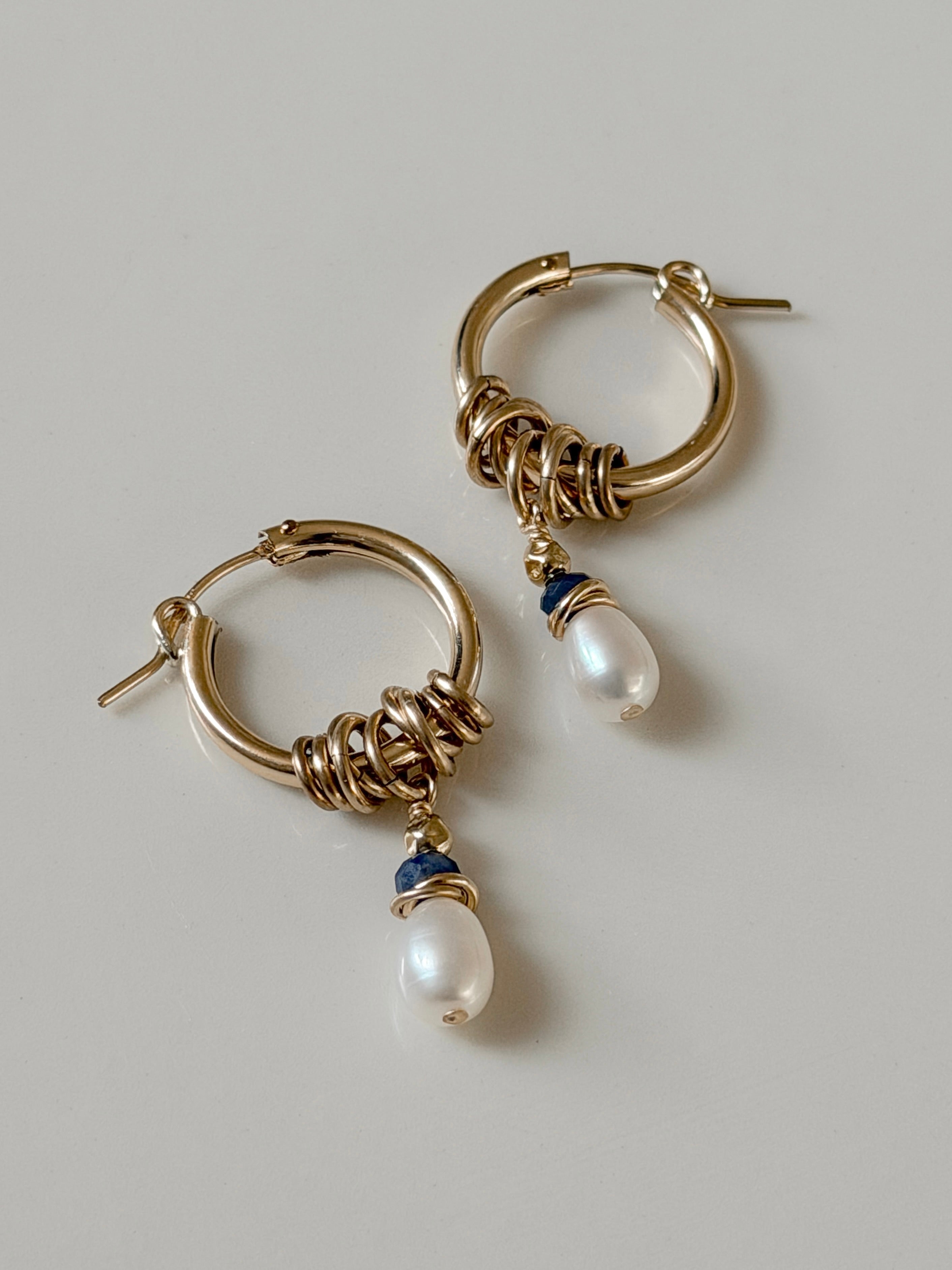 עגילי פטרה אושן גולד