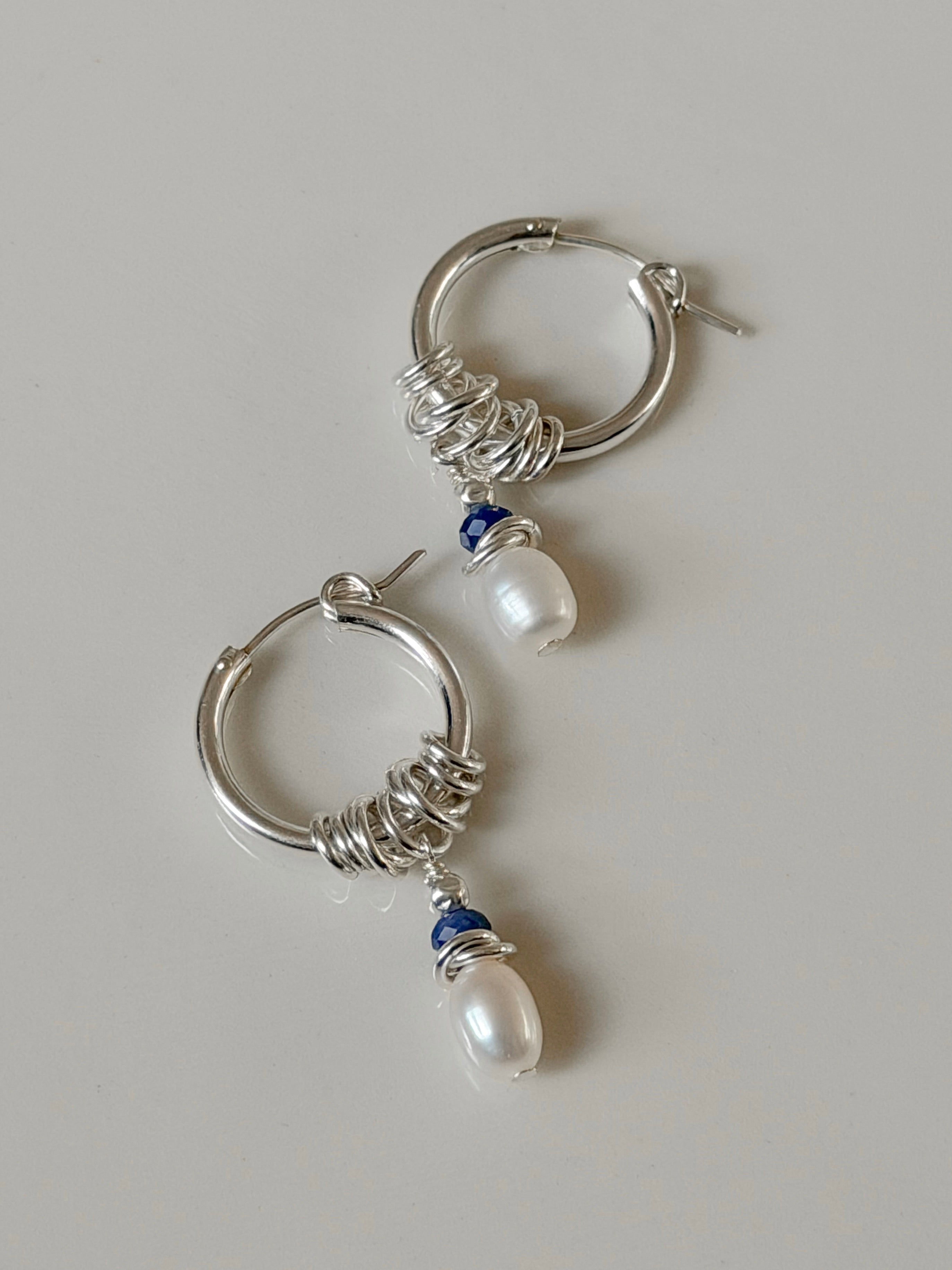 עגילי פטרה אושן כסף