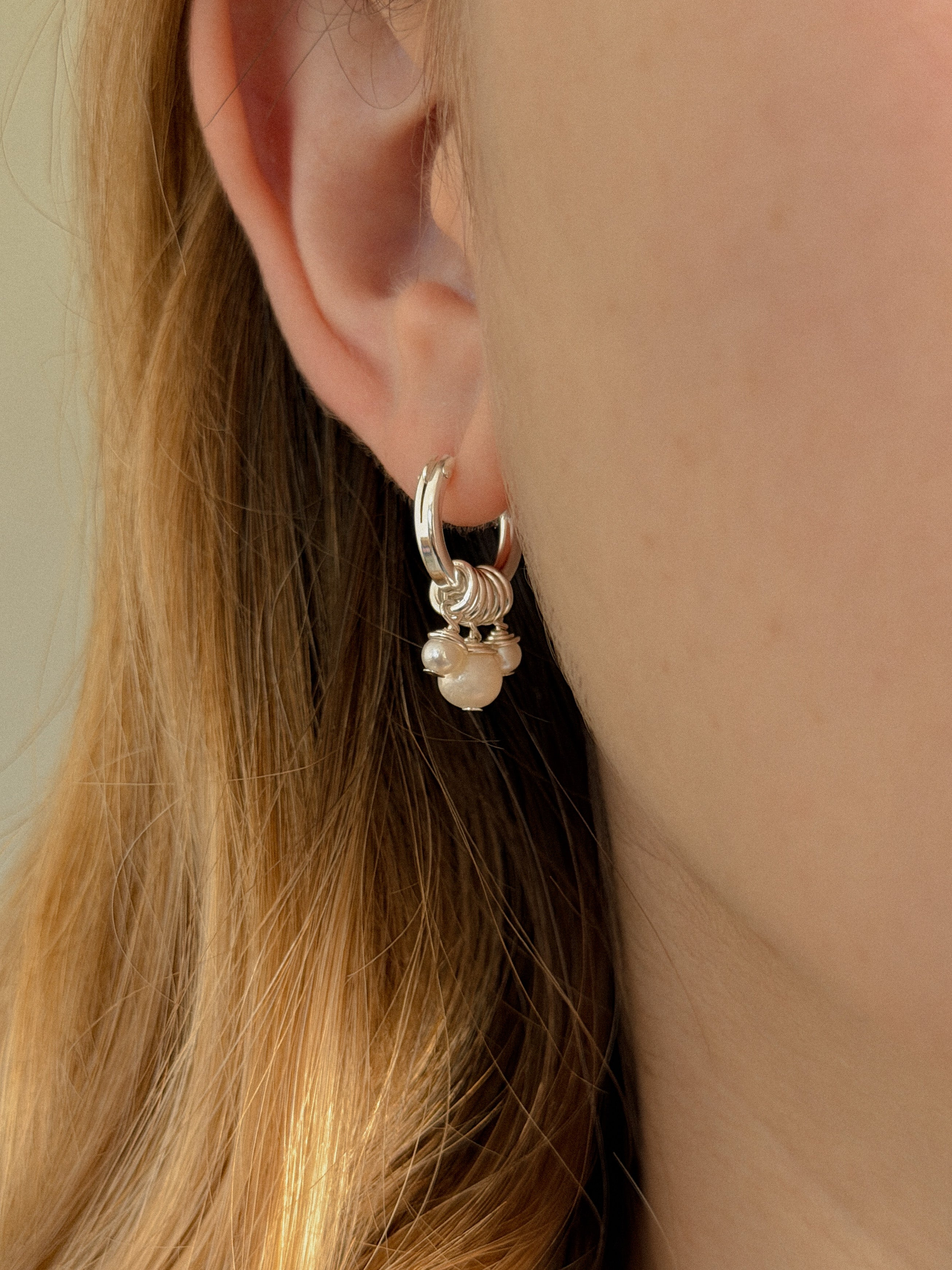 עגילי קלריס S כסף