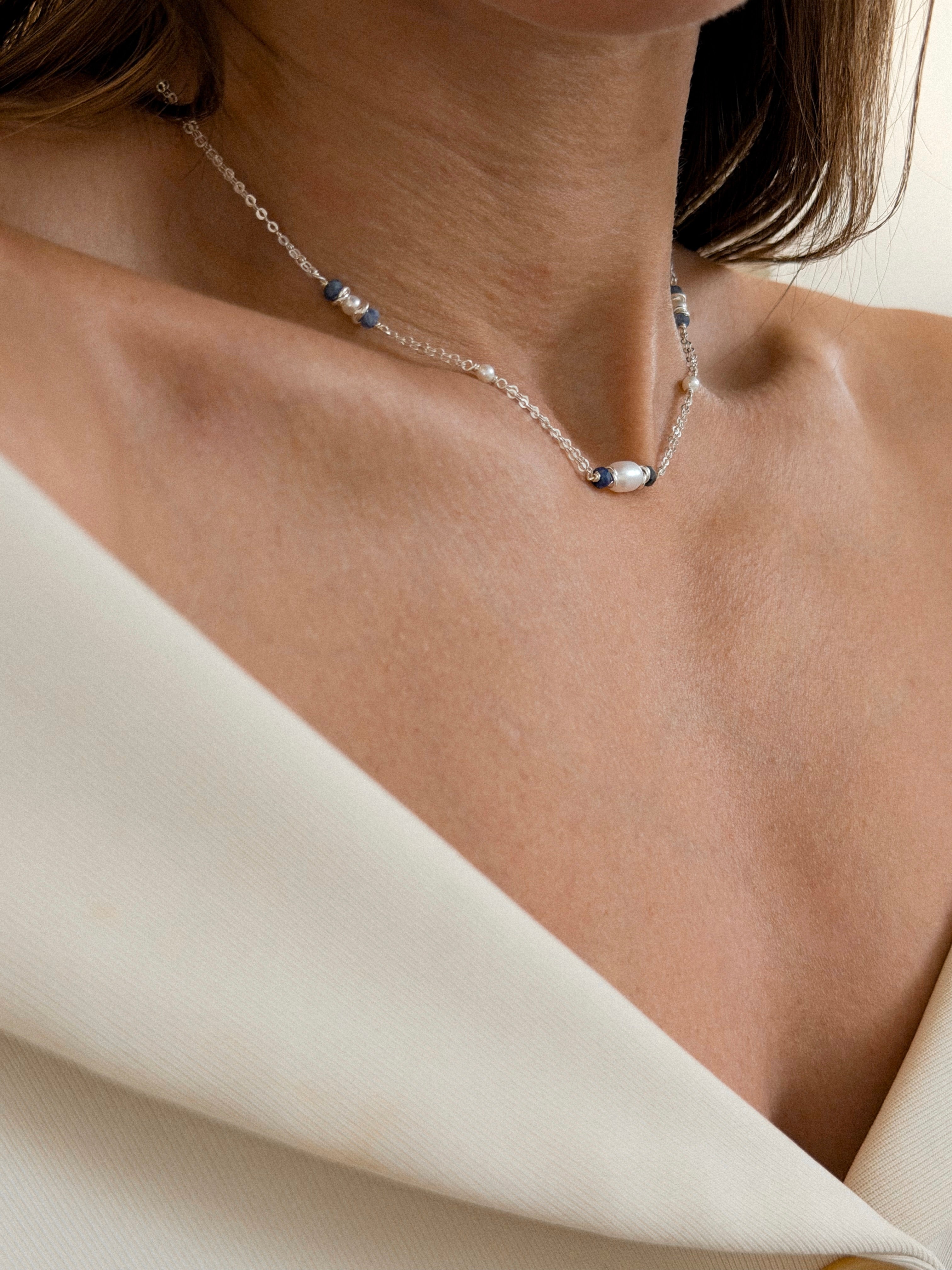 שרשרת נורה אושן כסף