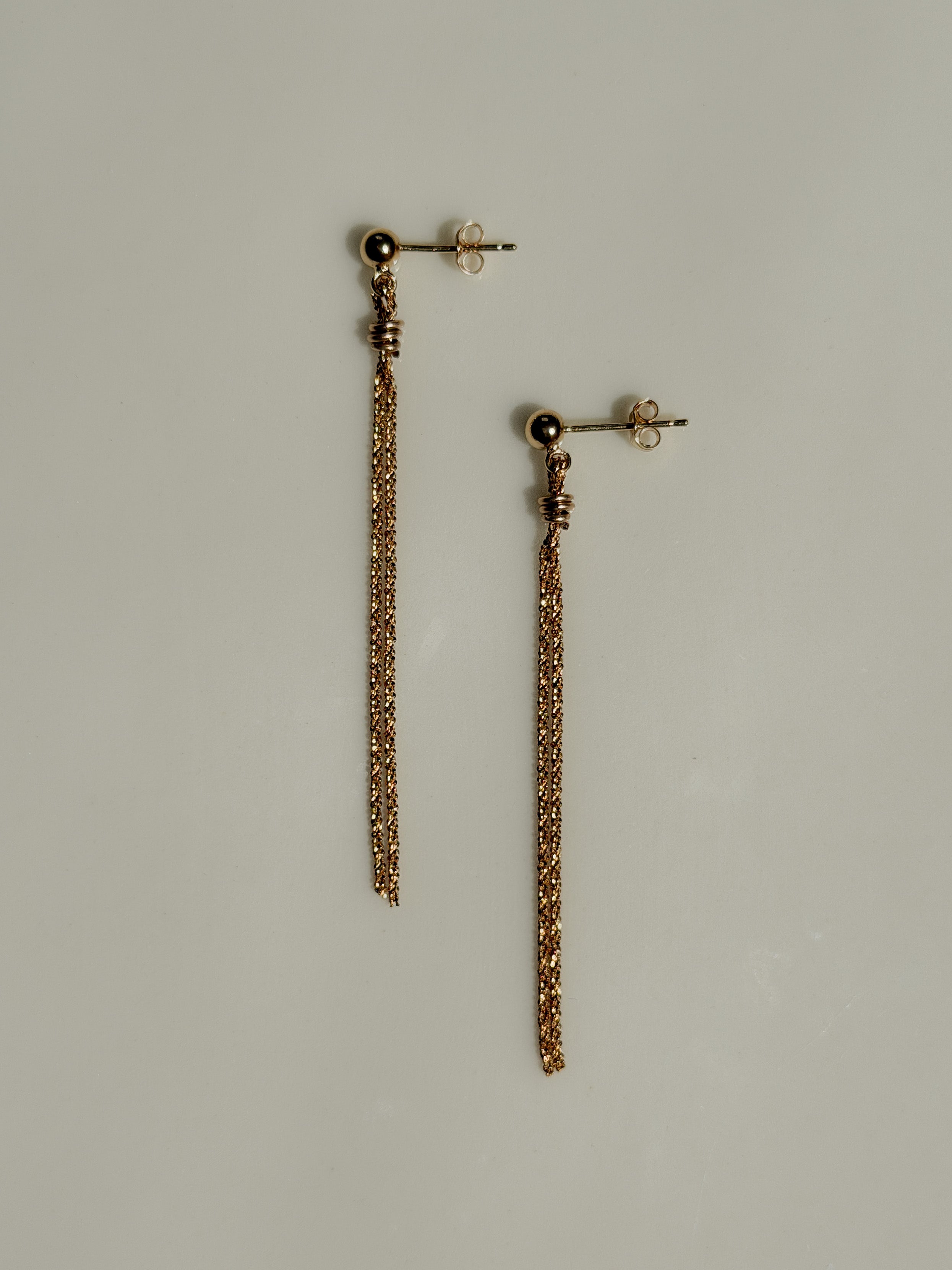 עגילי דפי גולד