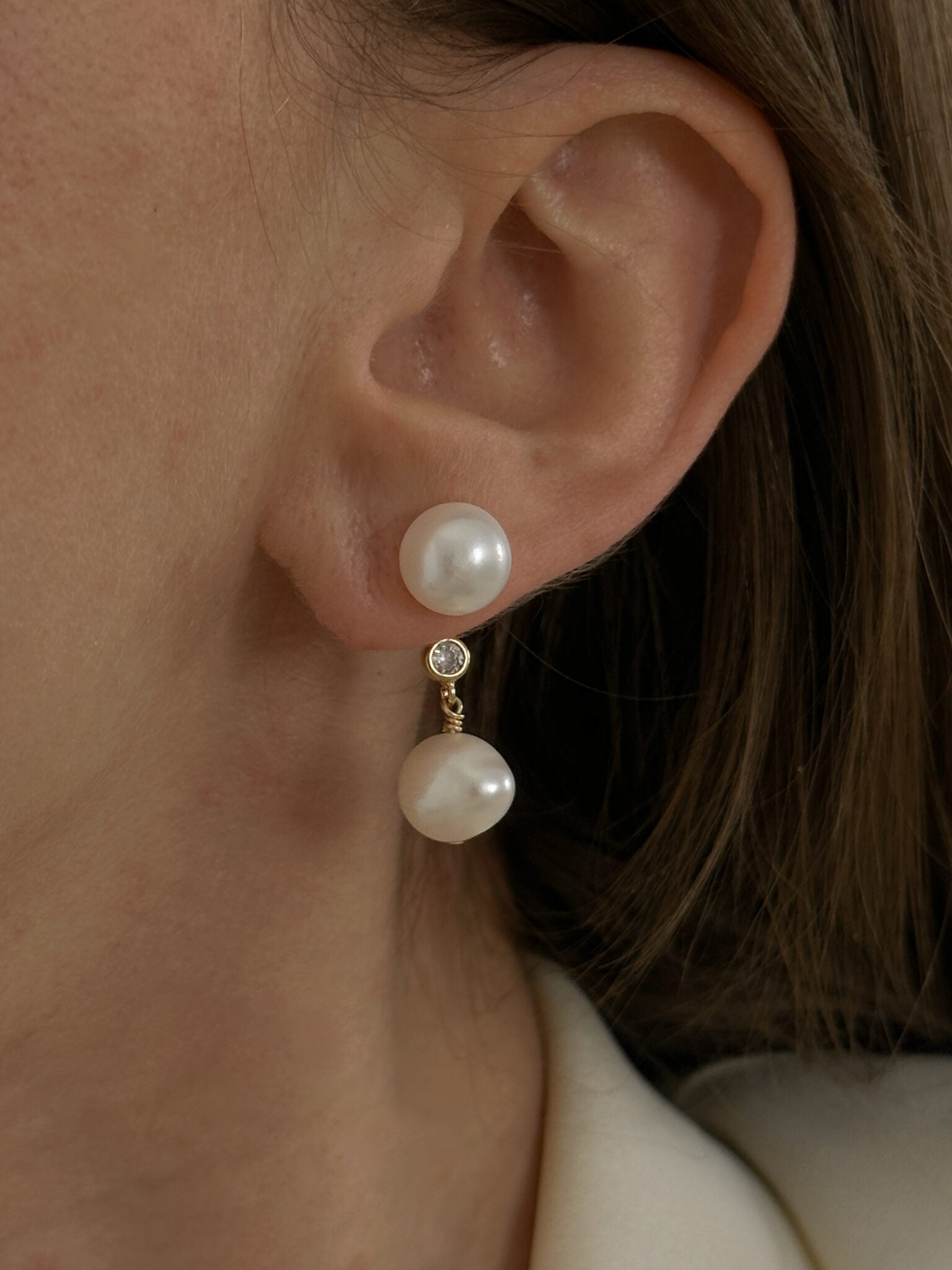 עגילי ביגי מייגן גולד