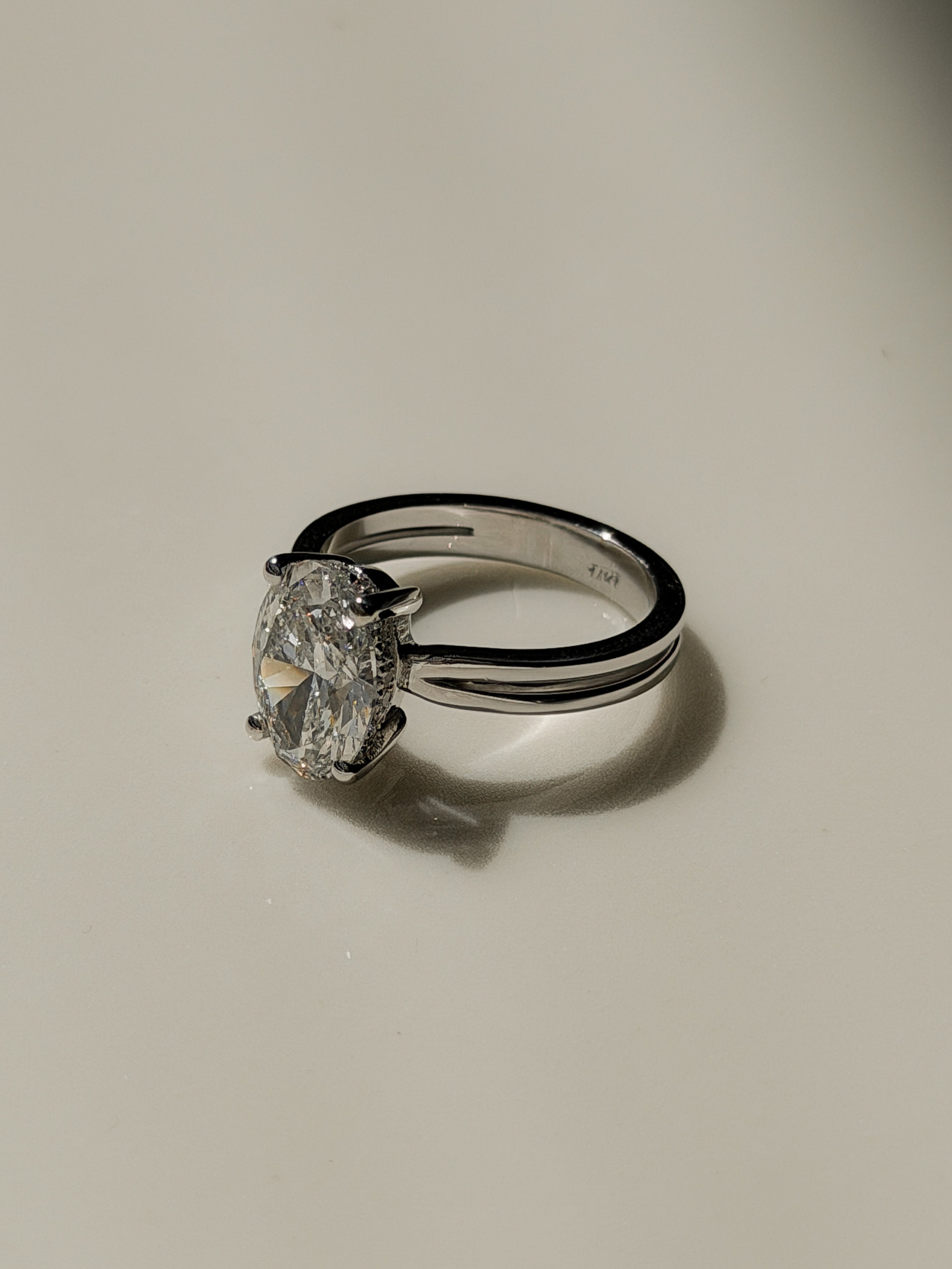 טבעת יהלום משולב הידן היילו