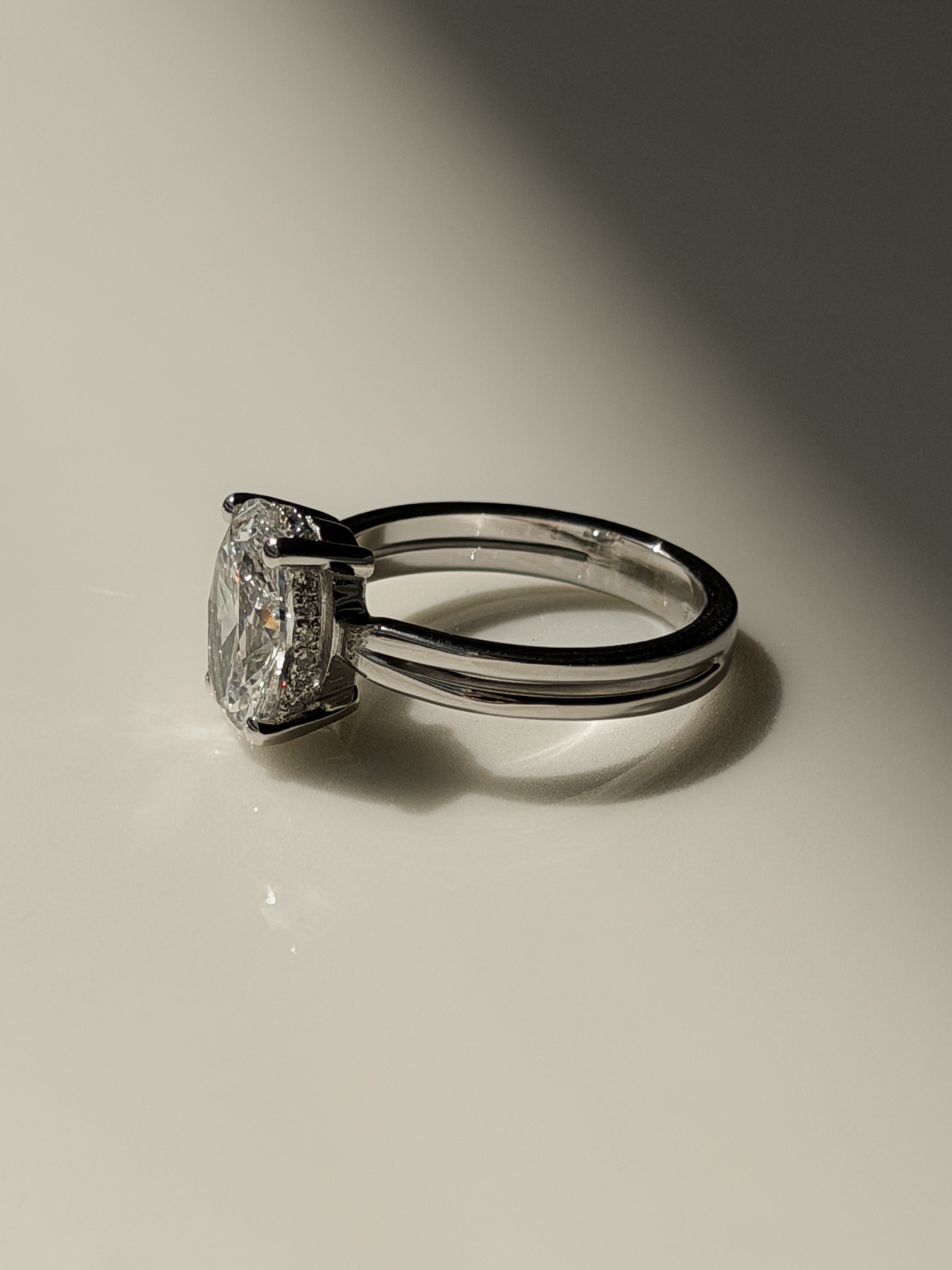 טבעת יהלום משולב הידן היילו