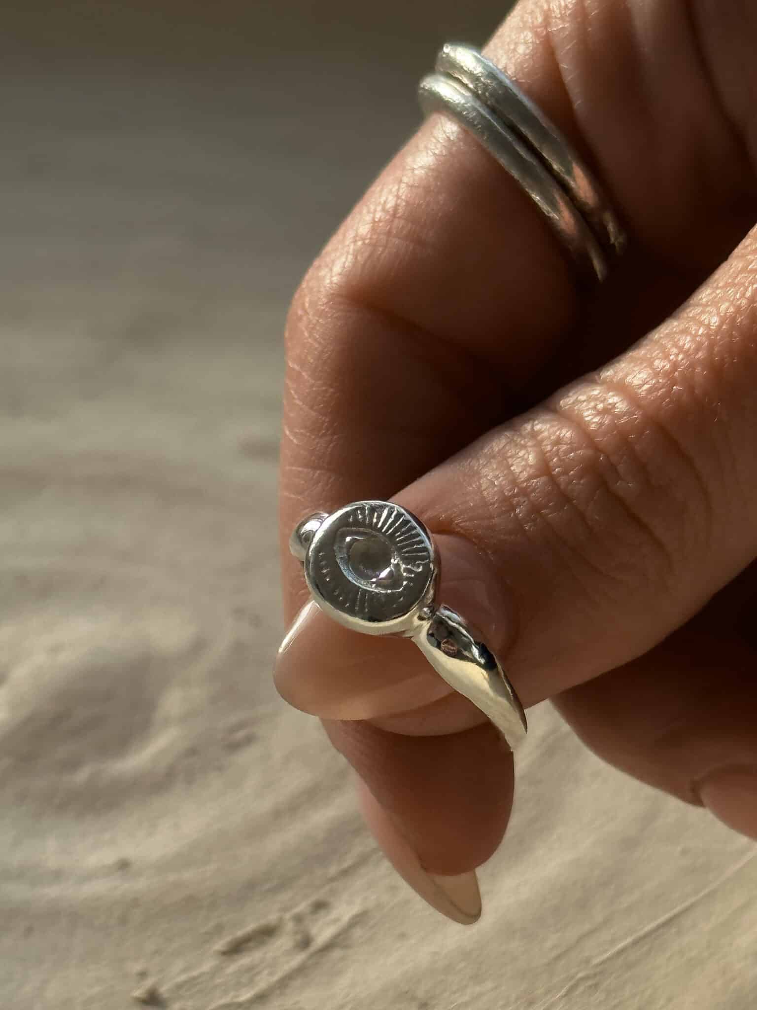 טבעת מיני ניס כסף