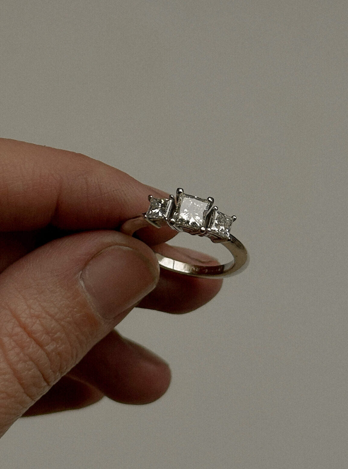 טבעת יהלומי פרינסס