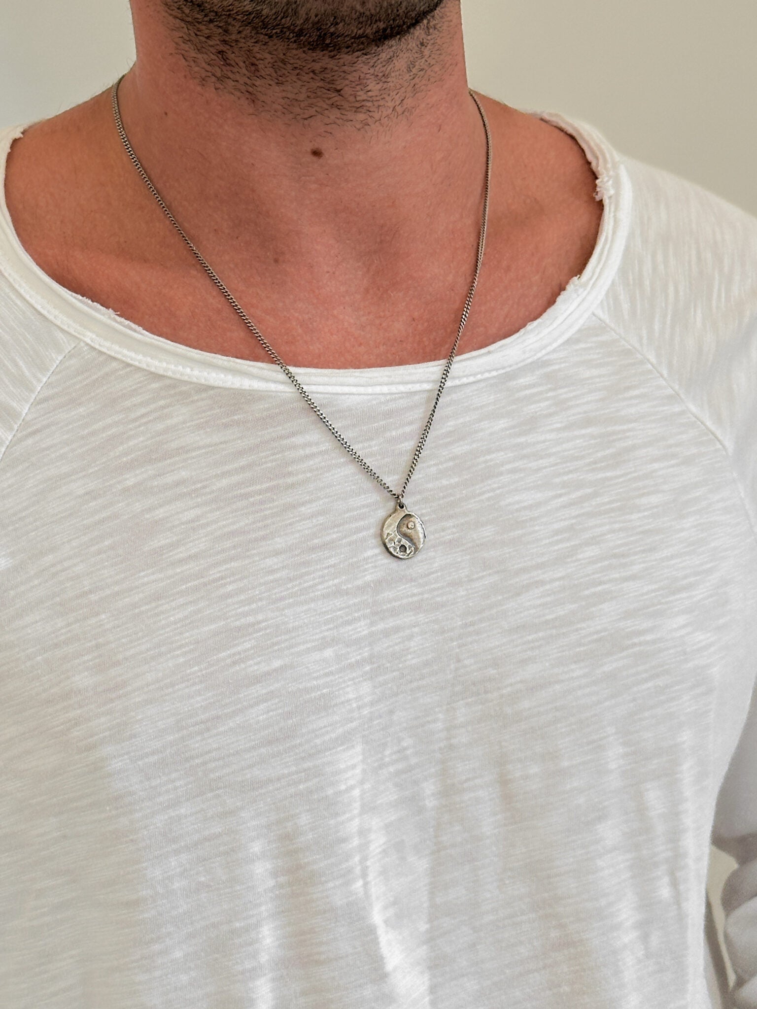 שרשרת יאנג כסף מושחר