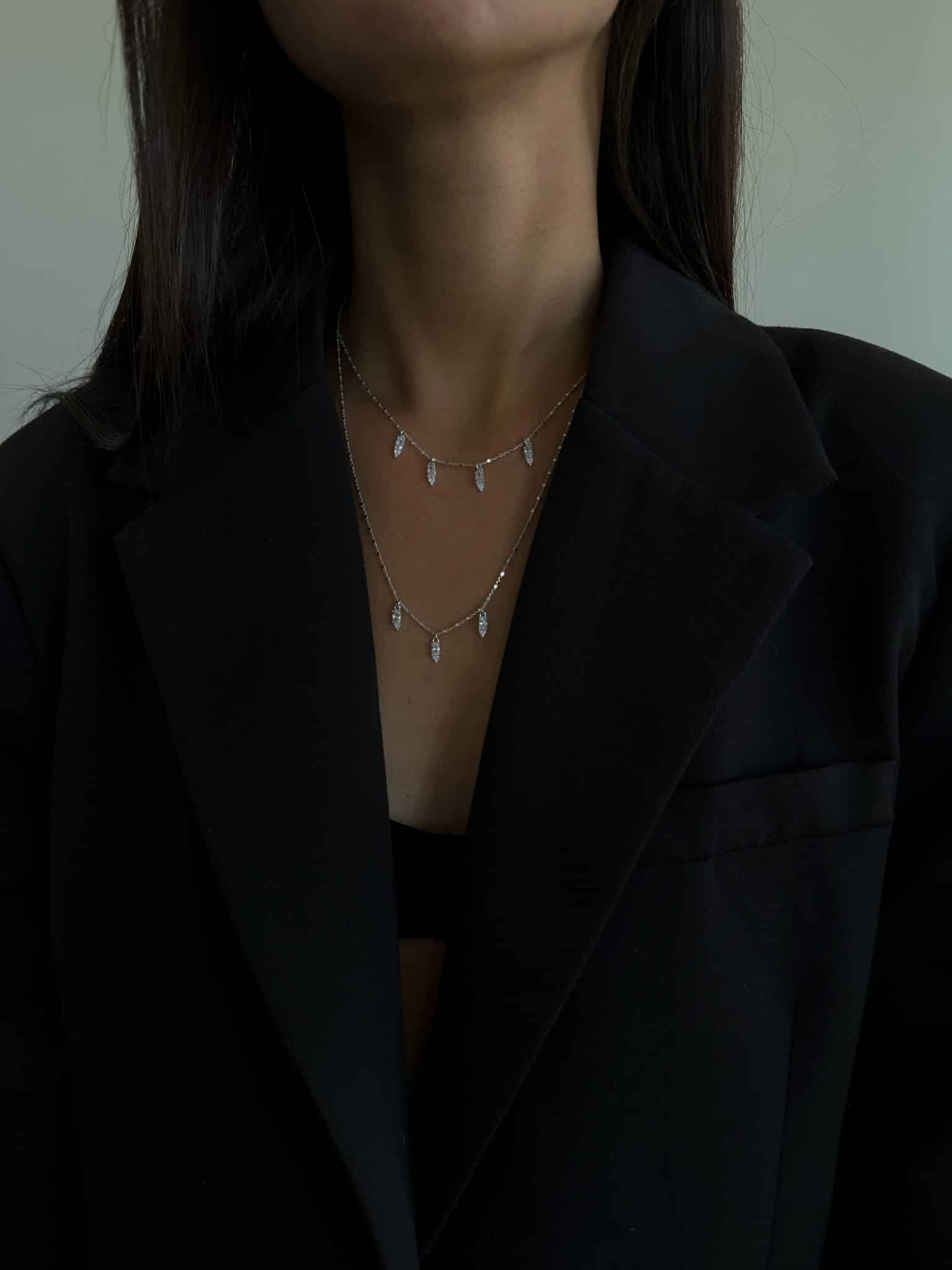 שרשרת אליזבת L כסף