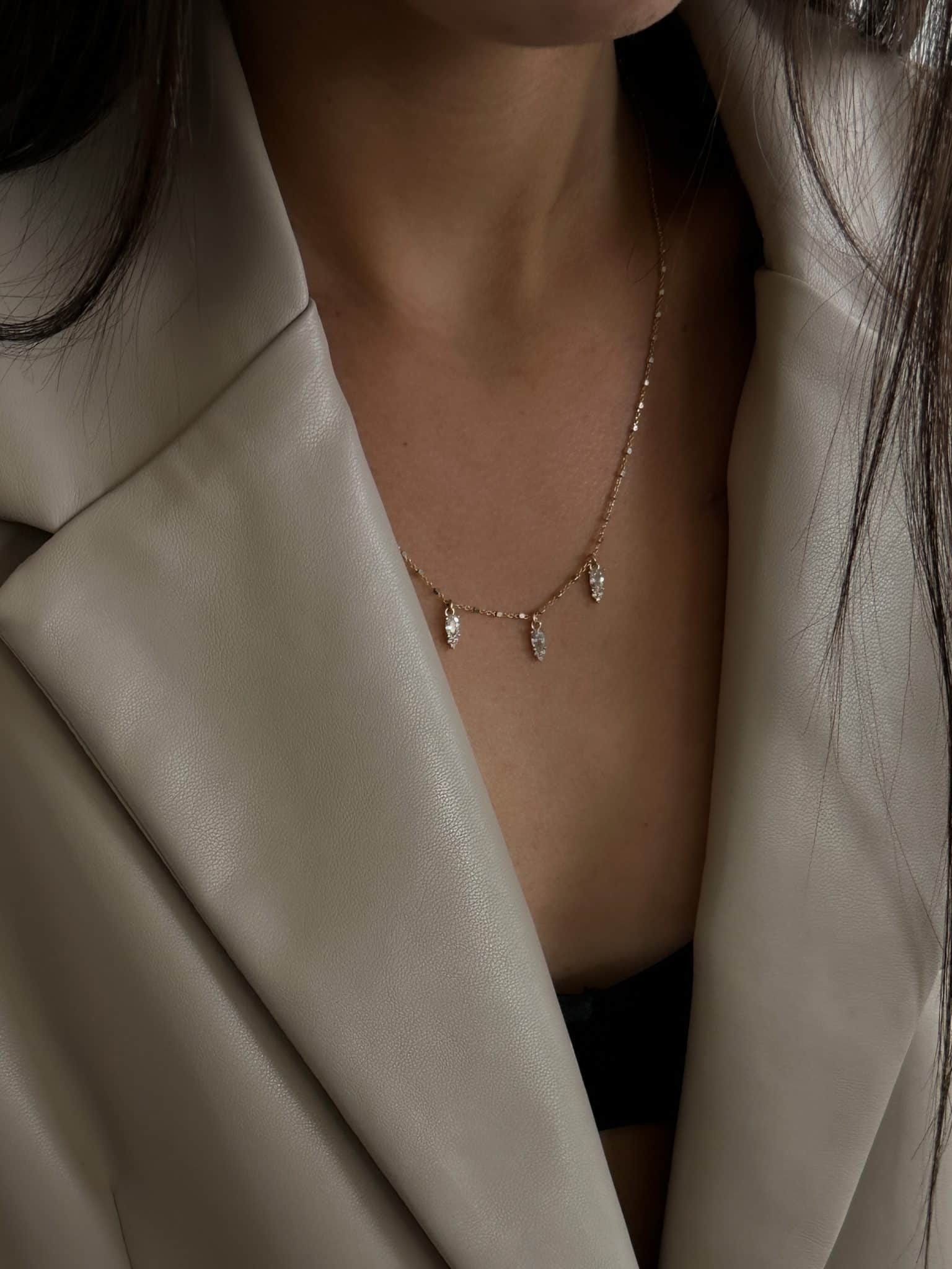 שרשרת אליזבת L גולד