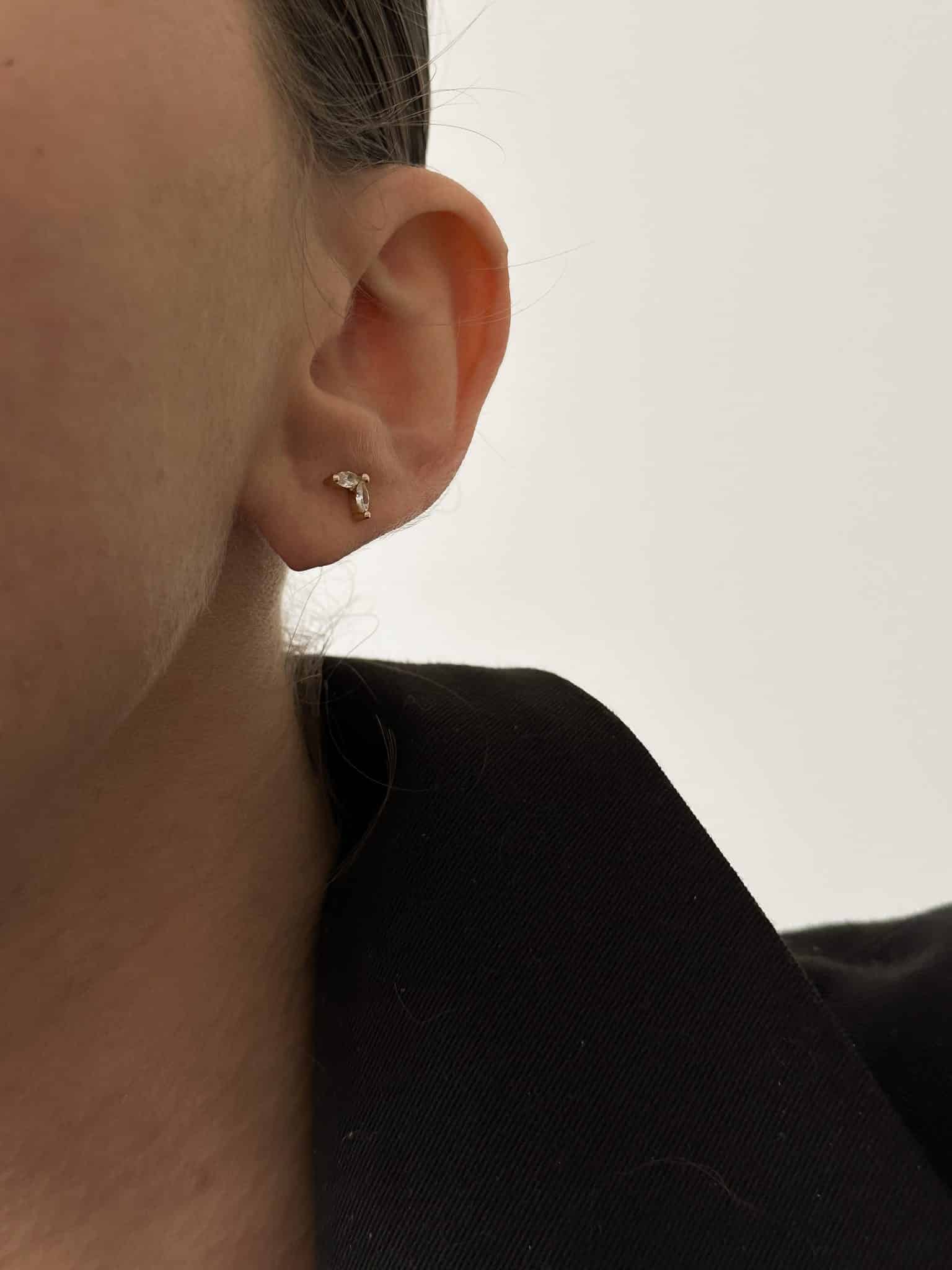 עגילי מארק גולד