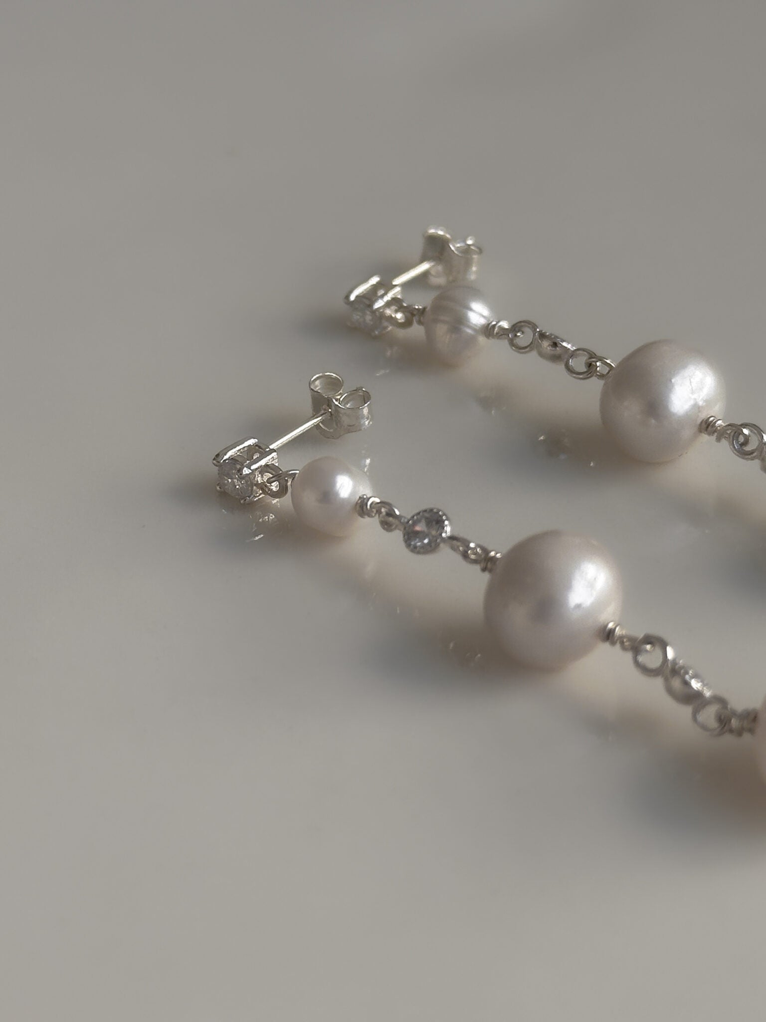 עגילי אוולין כסף