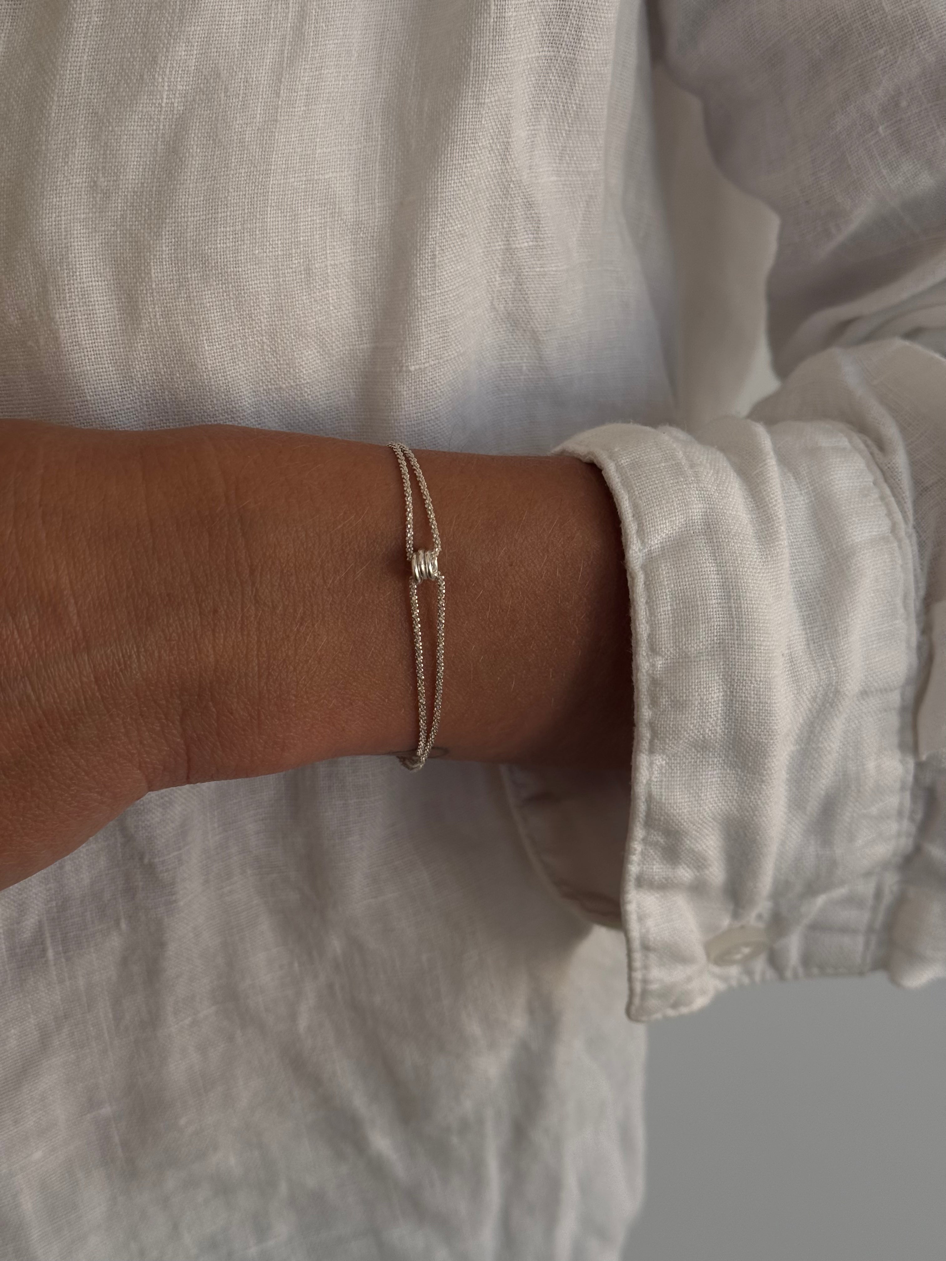 סט צמידי ביגי חמסה ומישל כסף