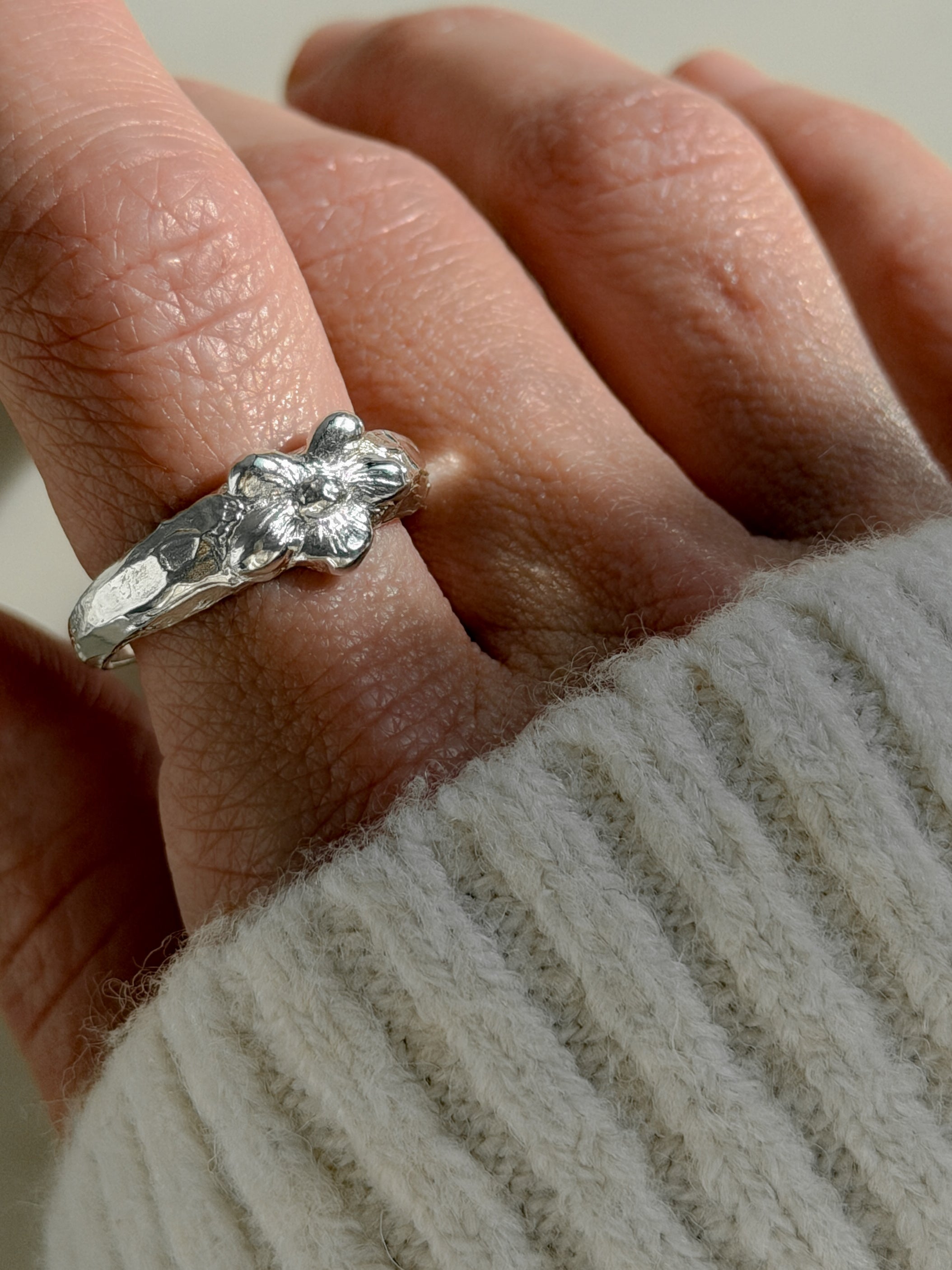 טבעת בלום כסף