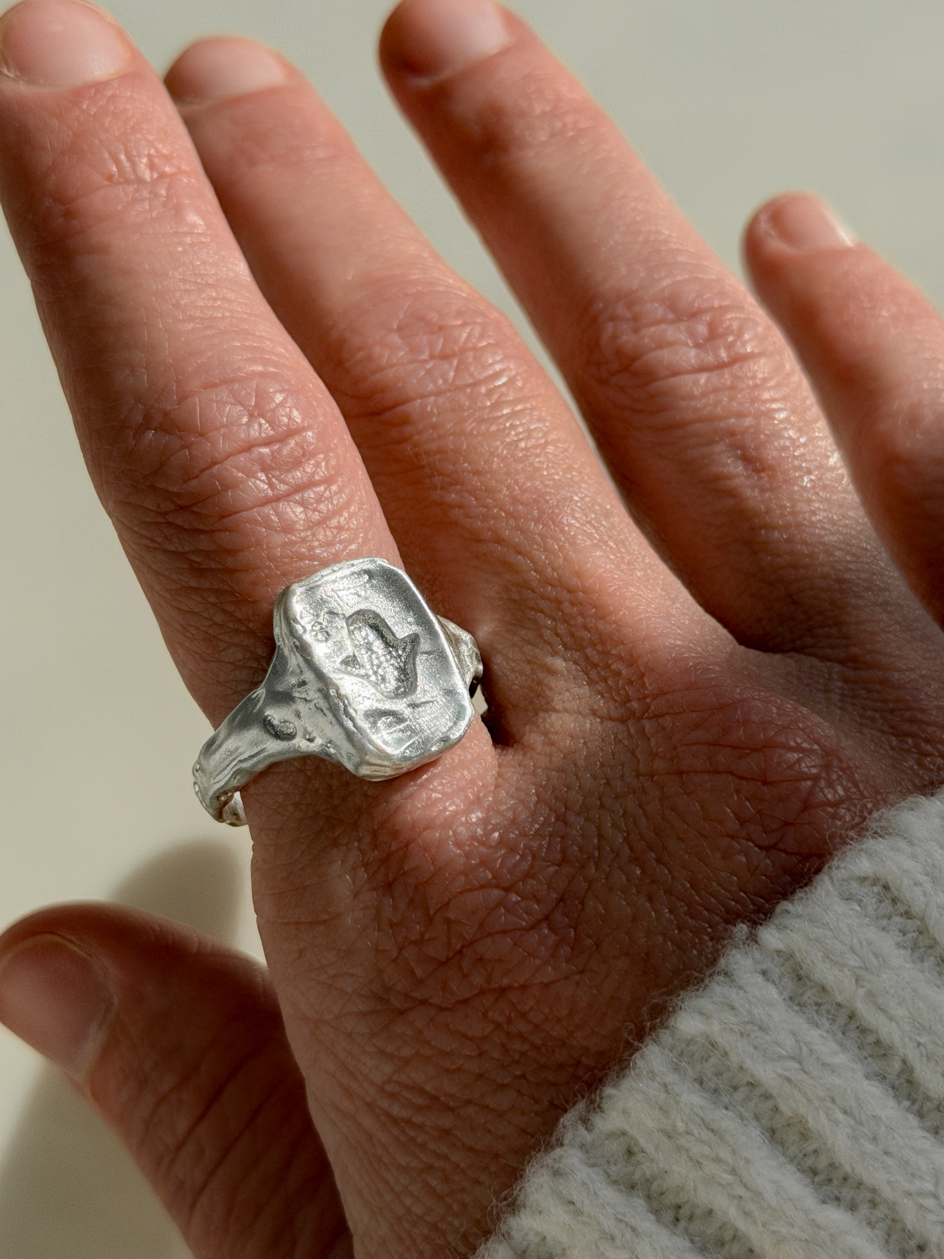 טבעת קאנה כסף