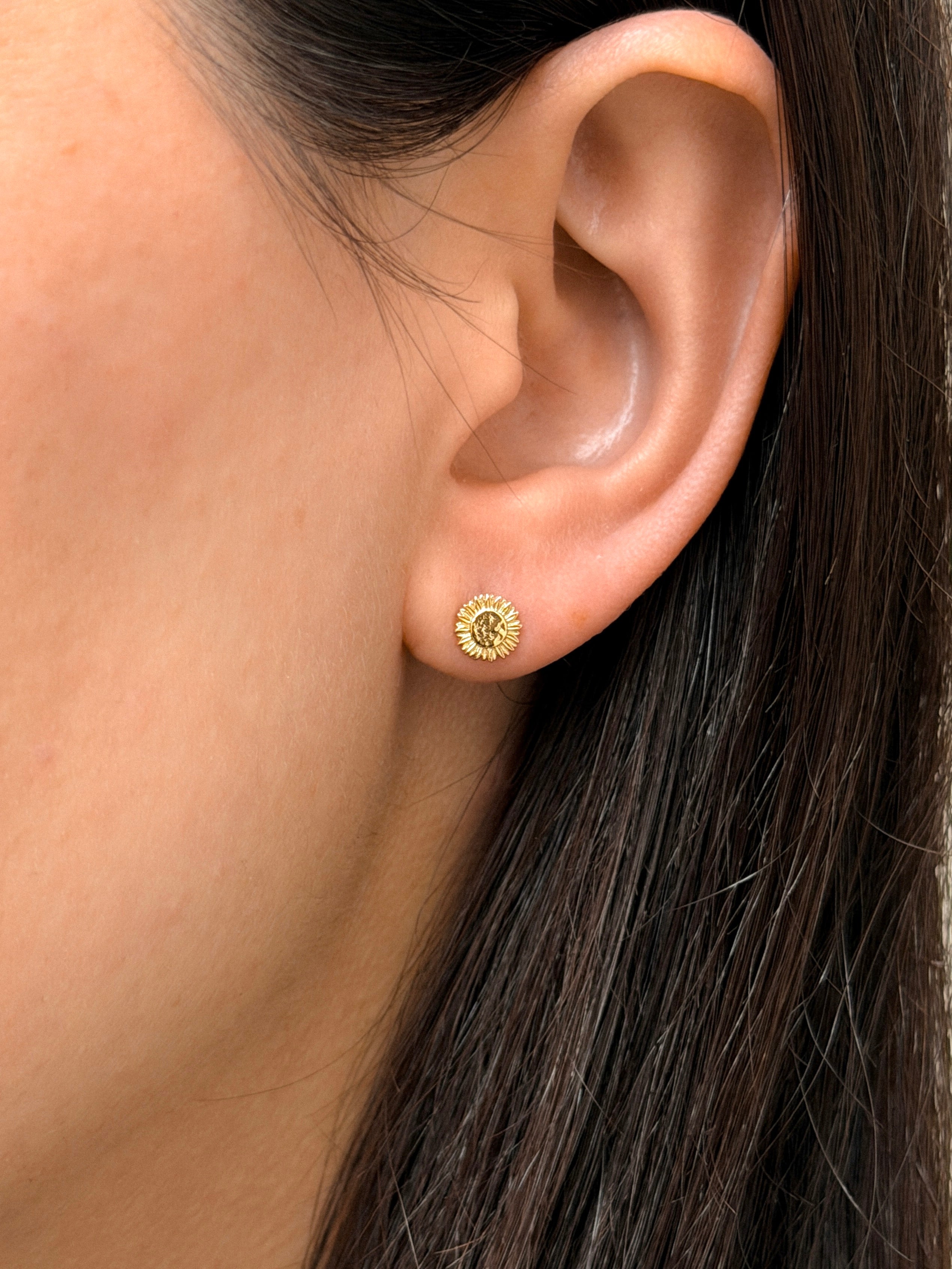 עגילי שמש 14K