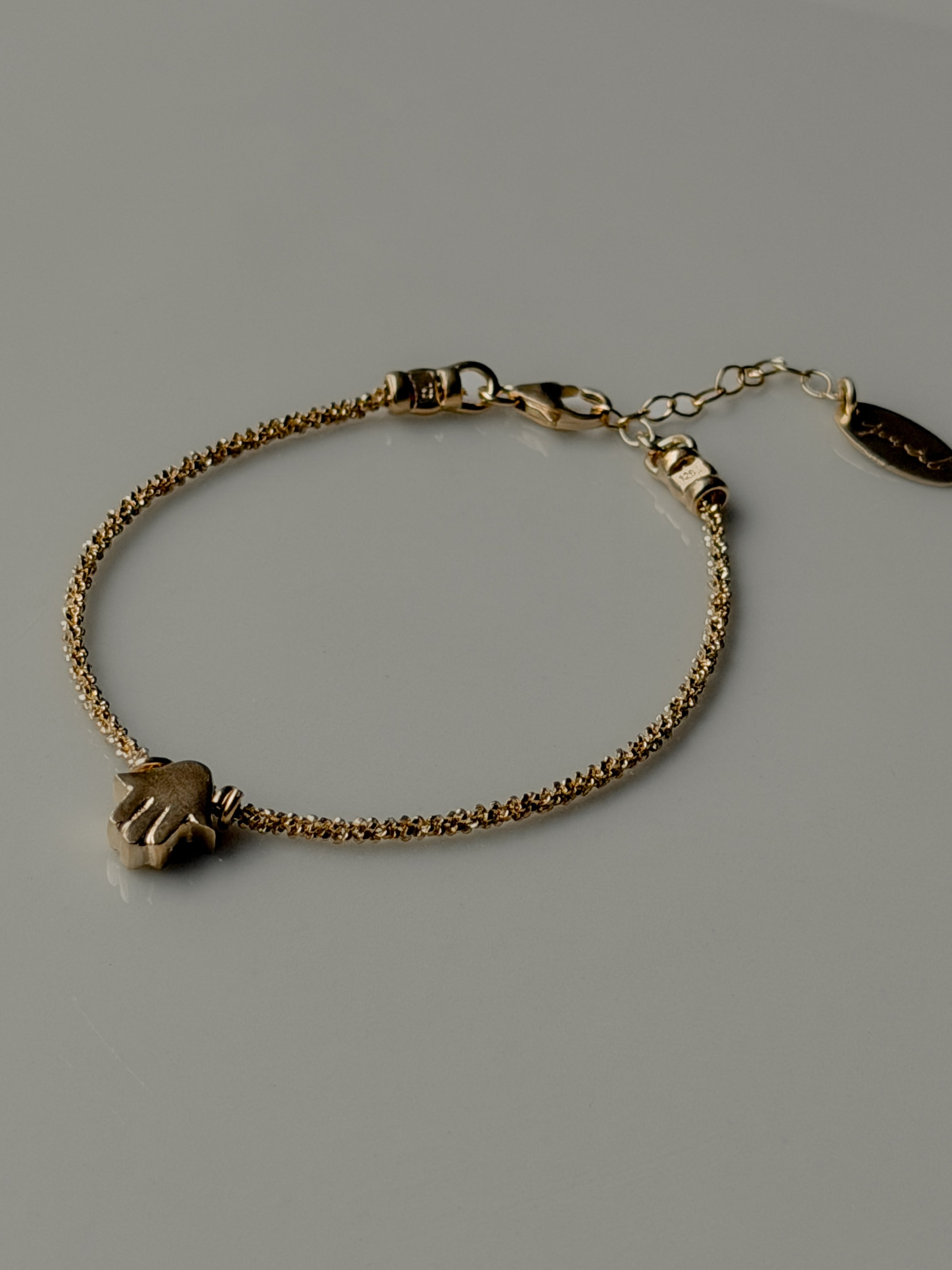 צמיד ביגי חמסה גולד