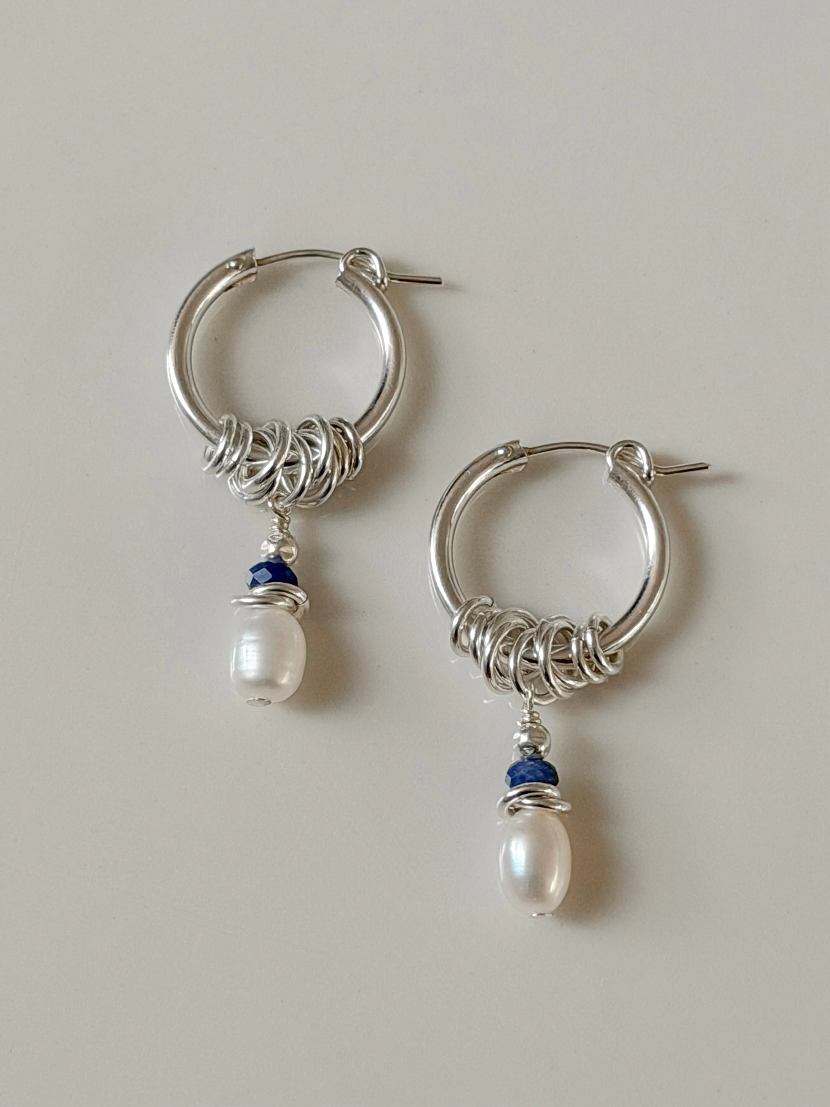 עגילי פטרה אושן כסף