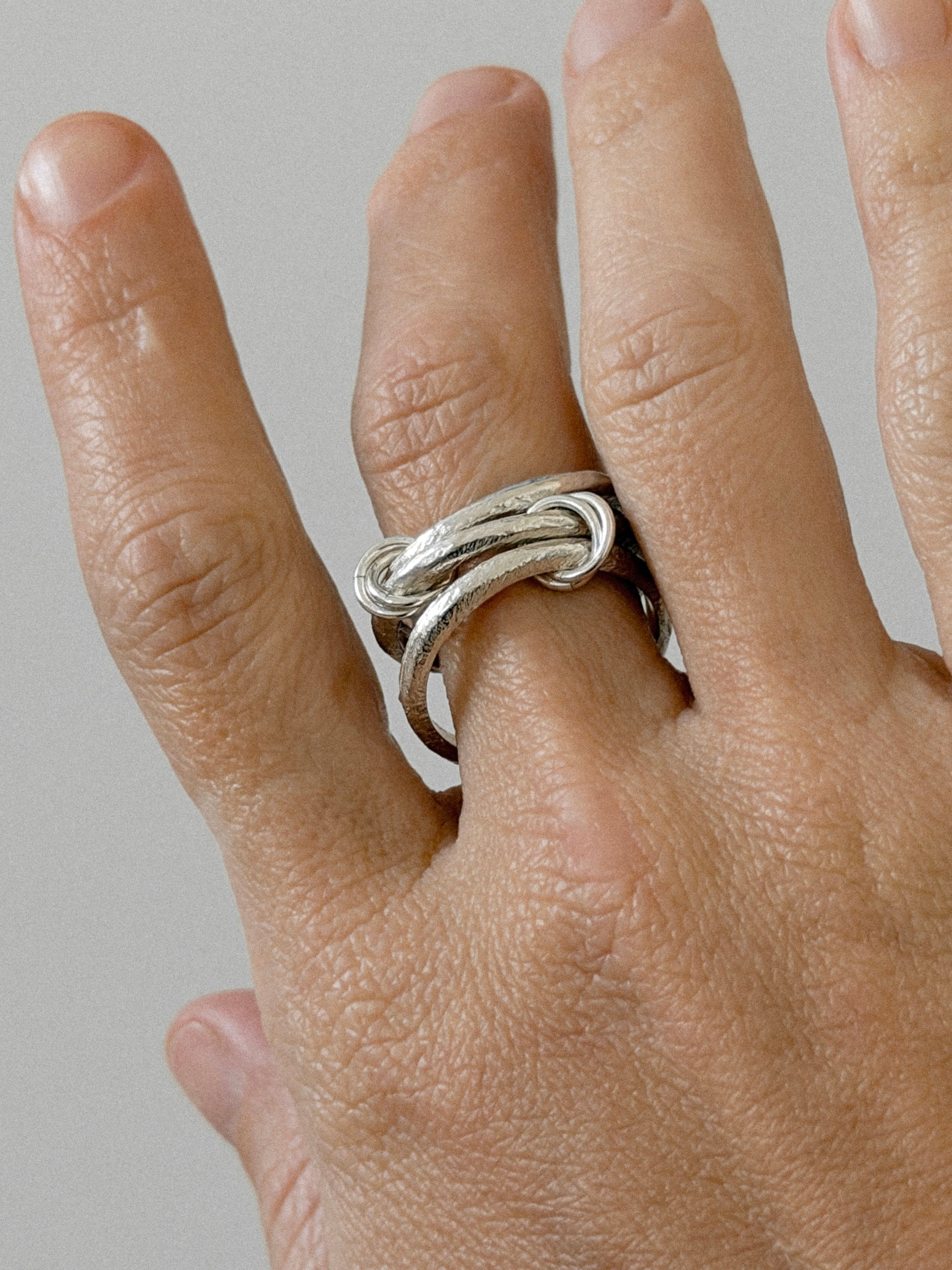 טבעת ליאו כסף