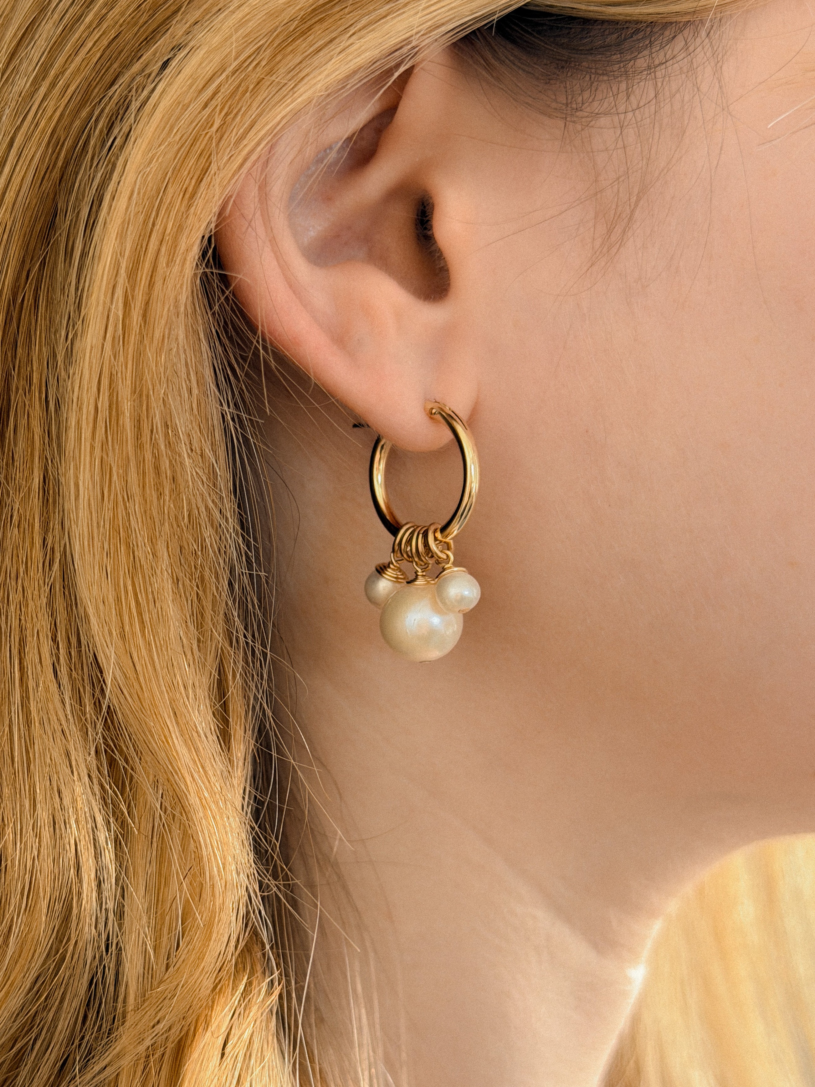 עגילי קלריס L גולד