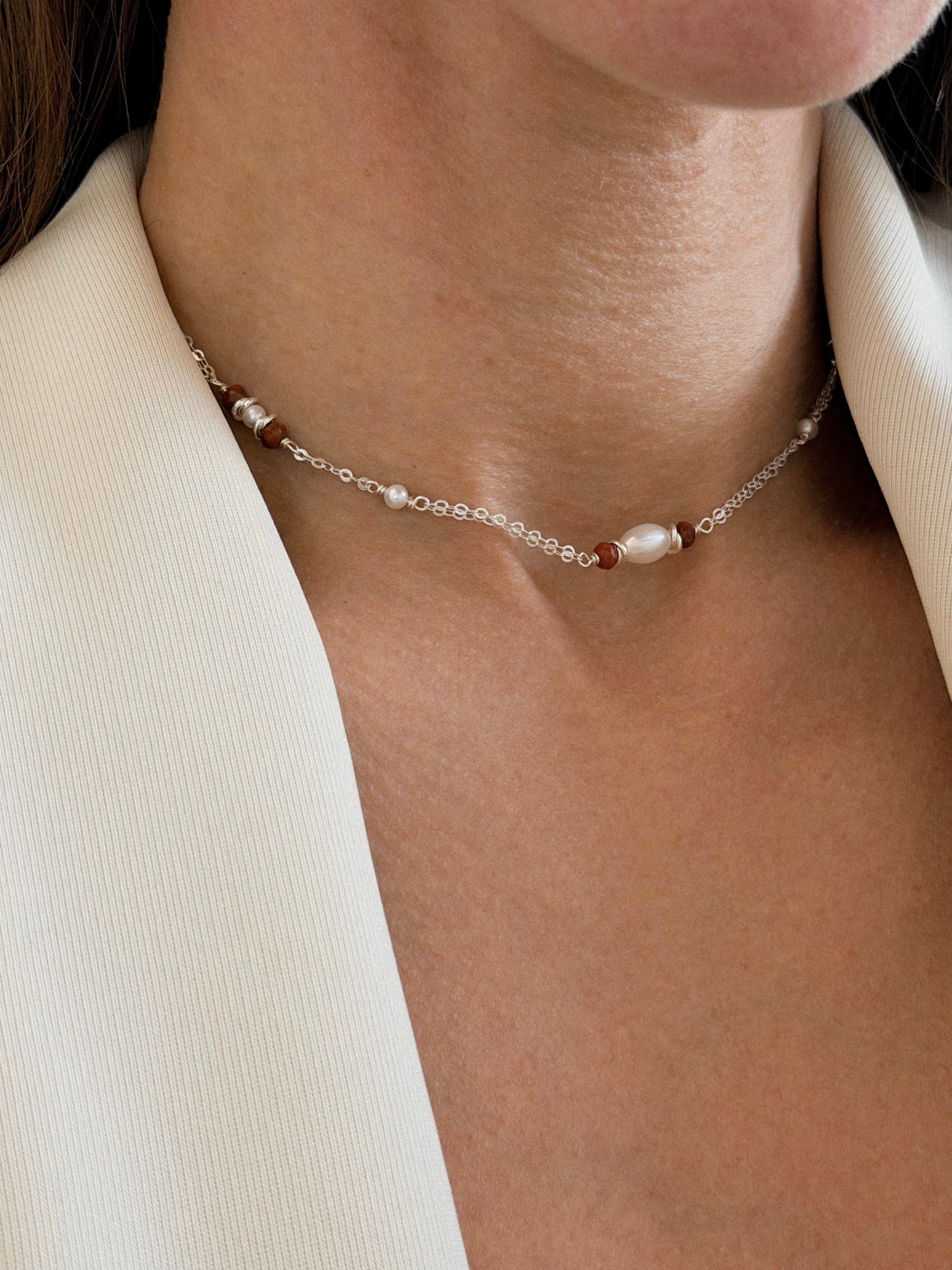 שרשרת נורה דזרט כסף