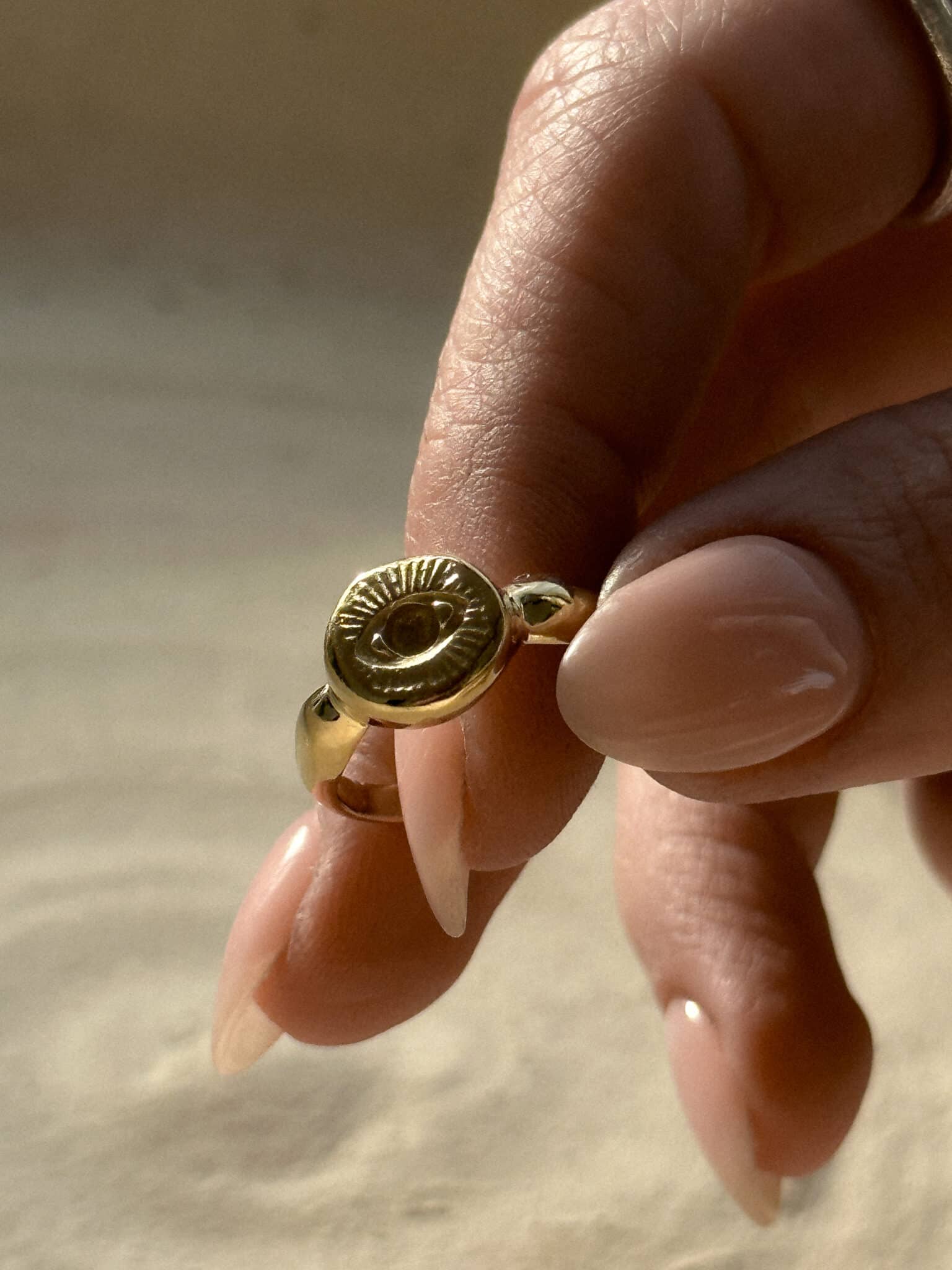 טבעת מיני ניס גולד