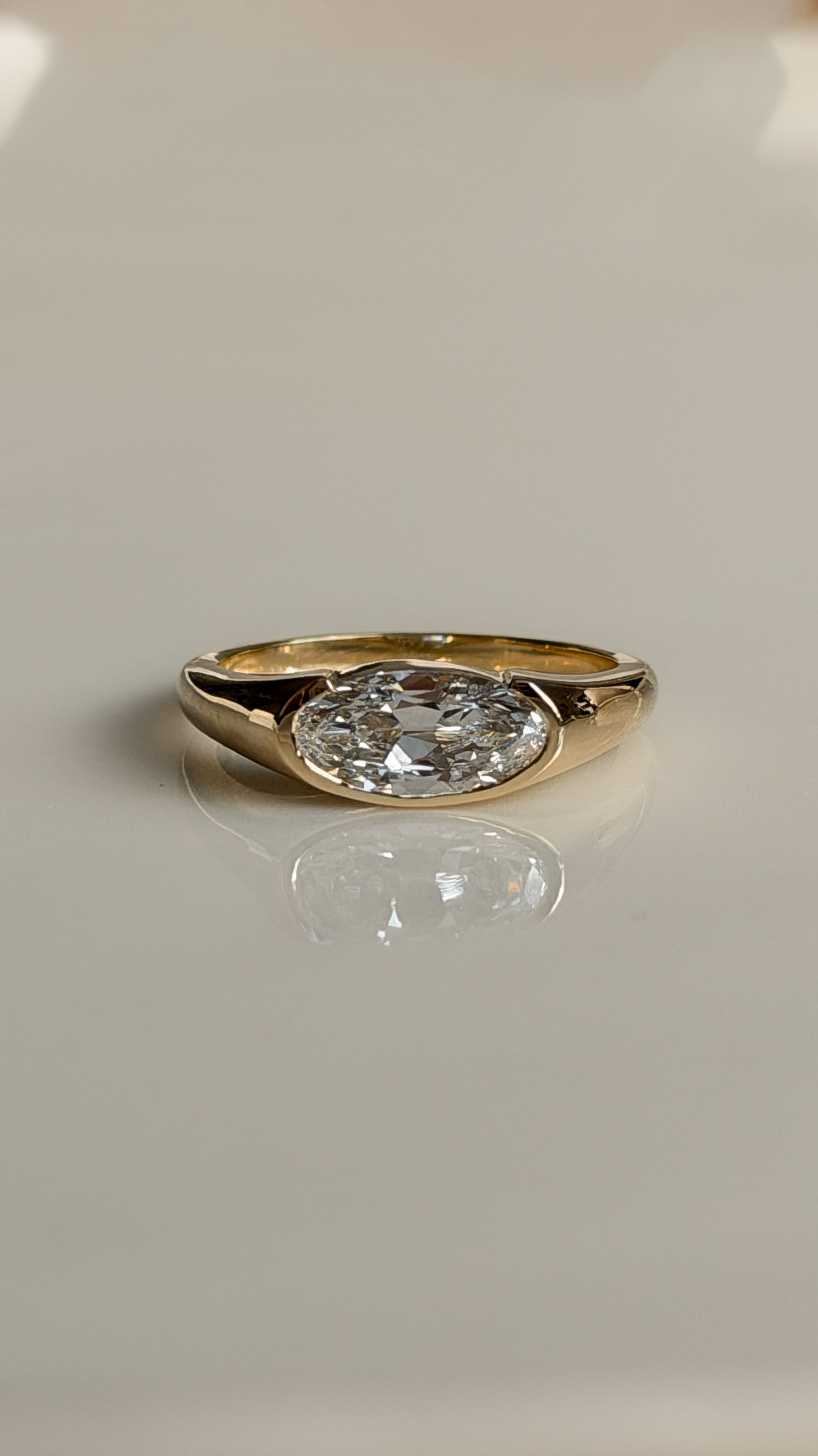 טבעת יהלום אולד קאט מובל