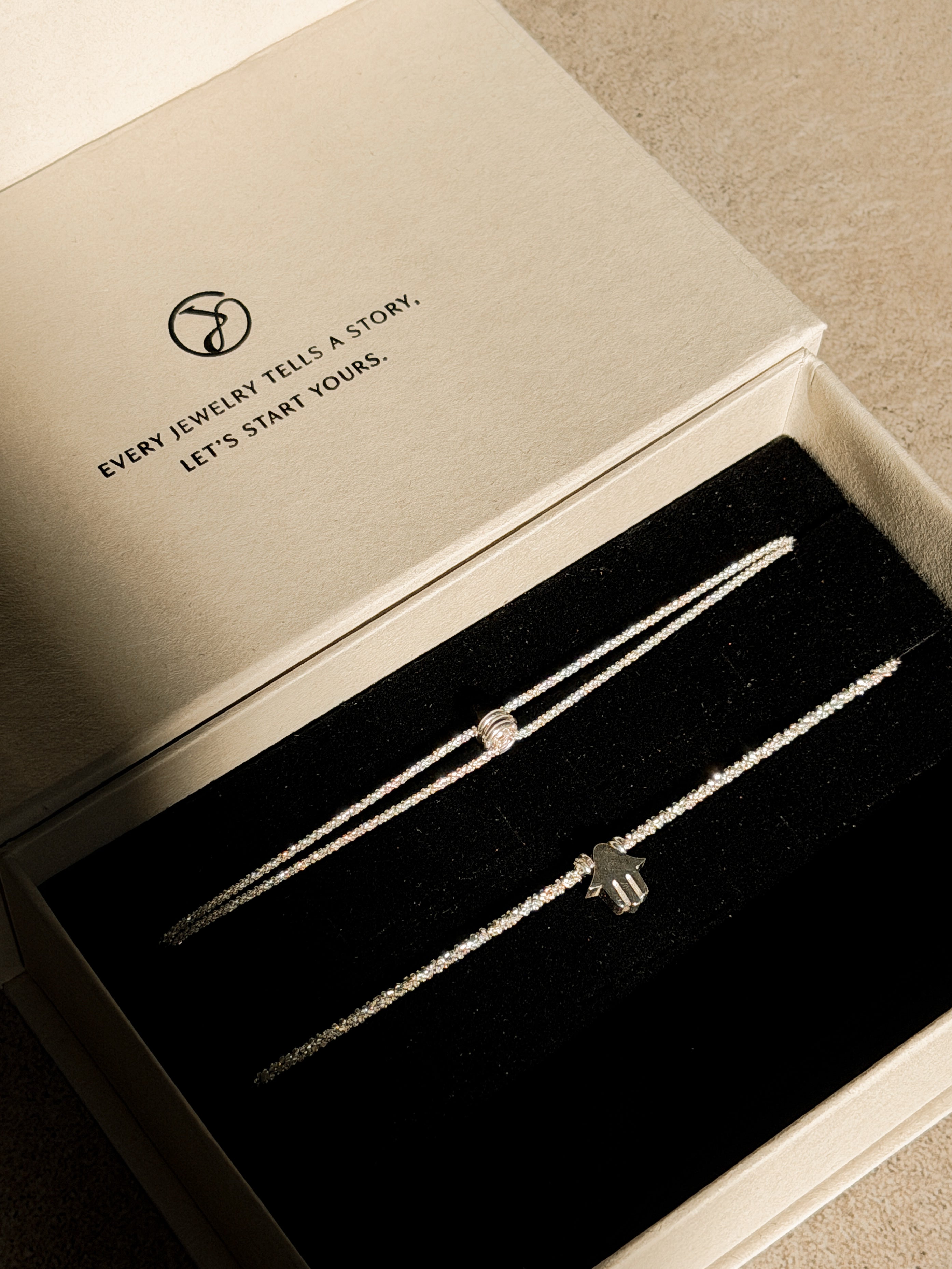 סט צמידי ביגי חמסה ומישל כסף