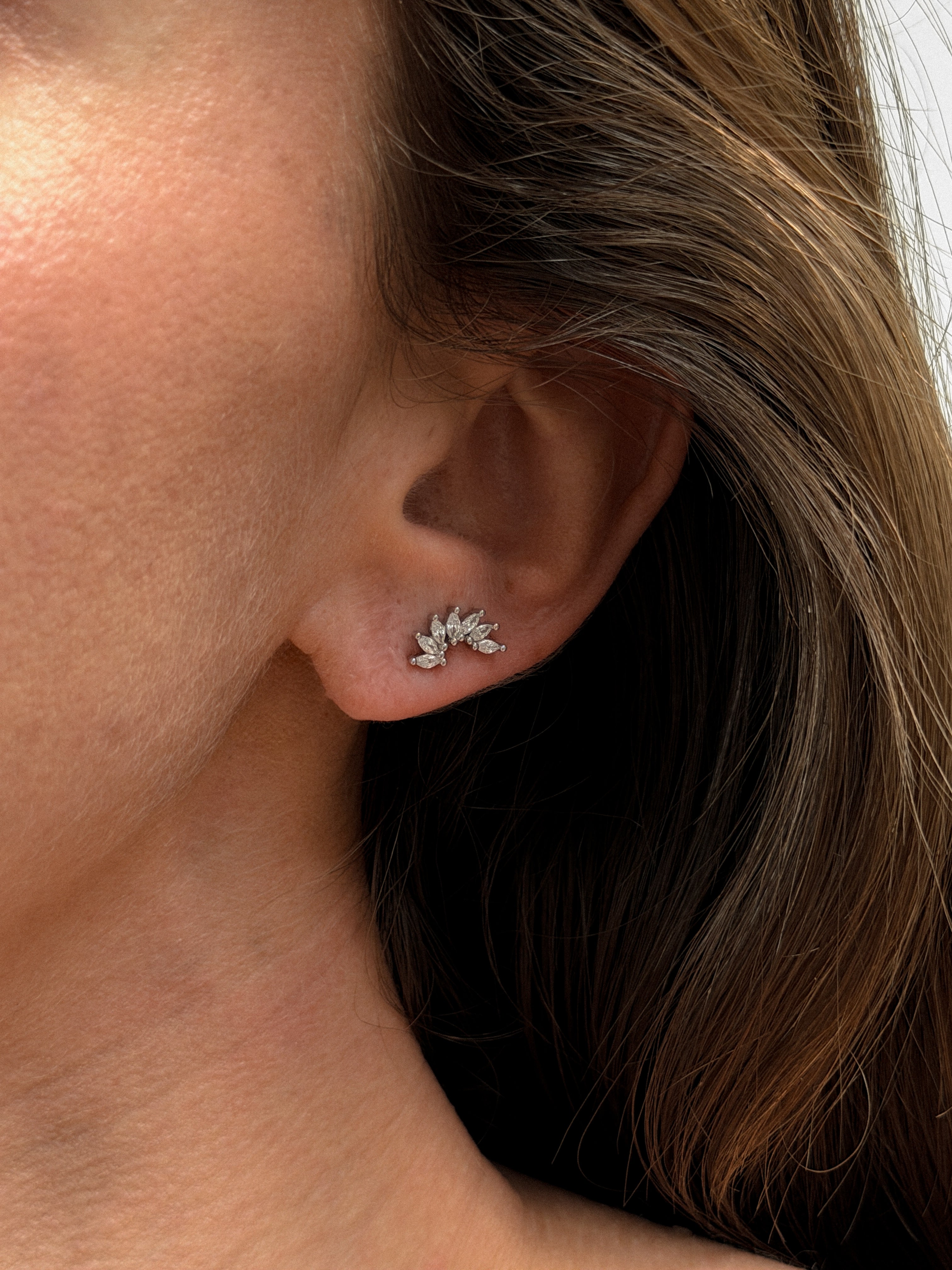 עגילי ויויאן כסף