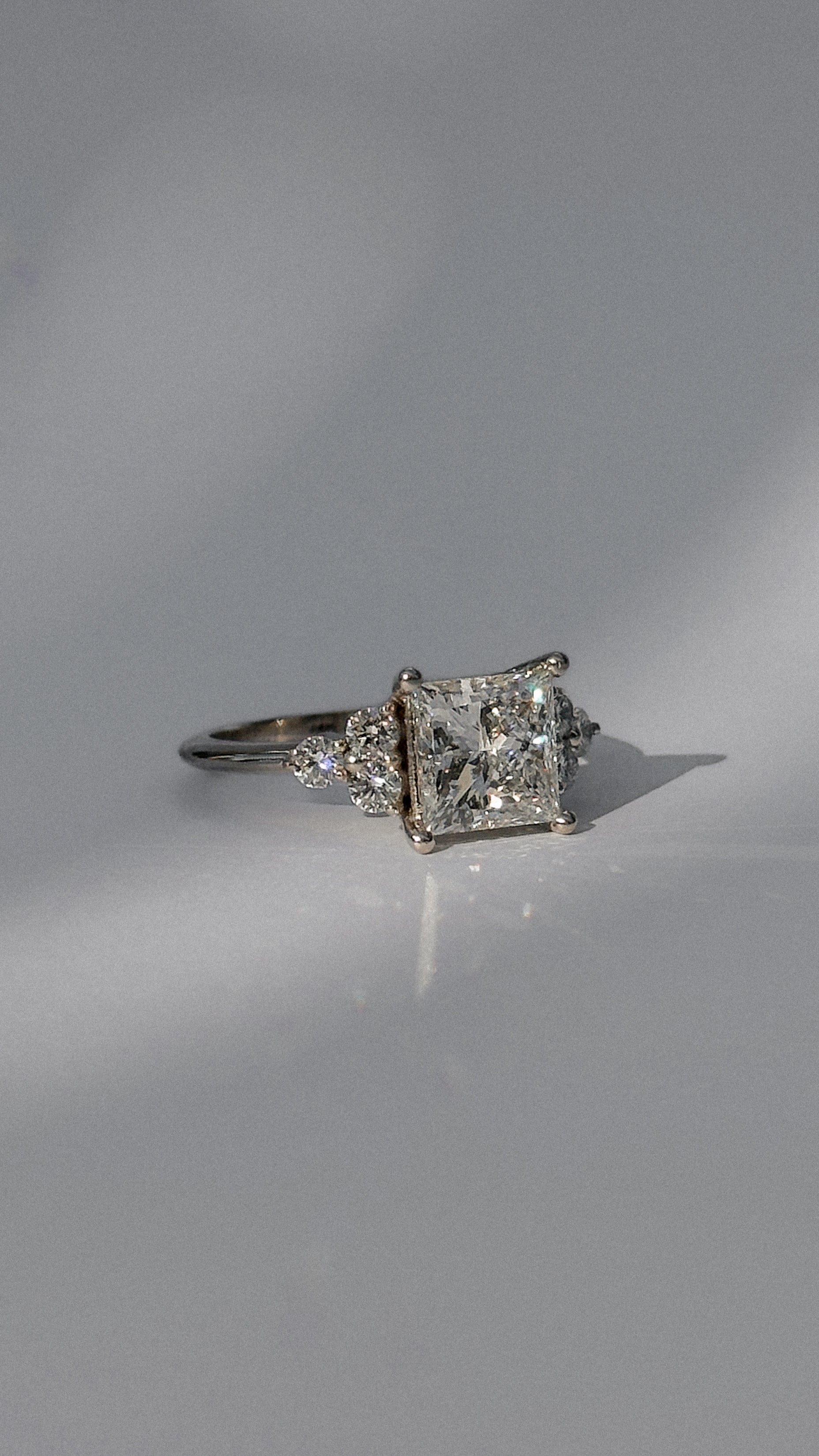 טבעת יהלום פרינסס